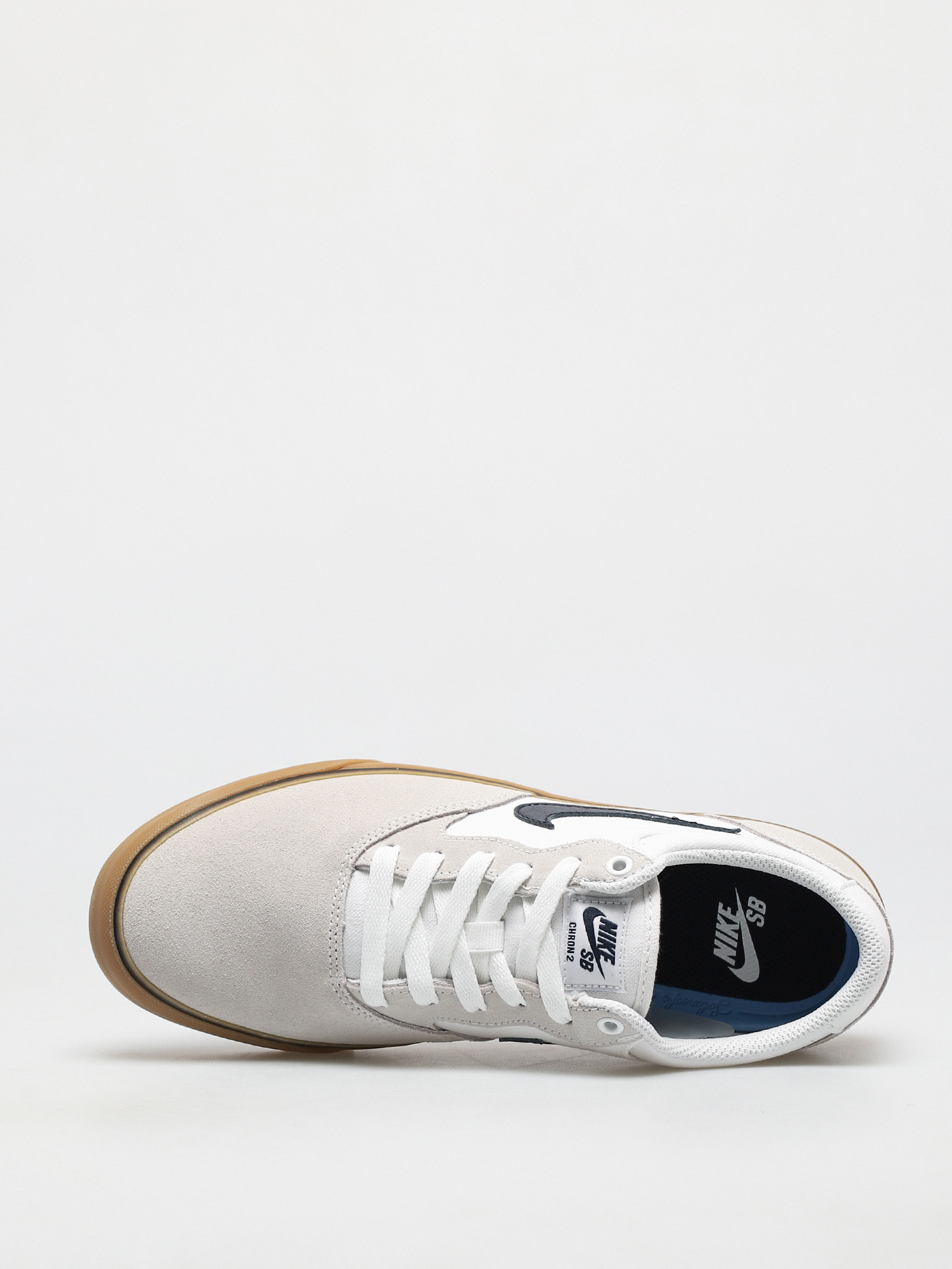 Обувки Nike SB Chron 2 (white/obsidian white gum light brown)