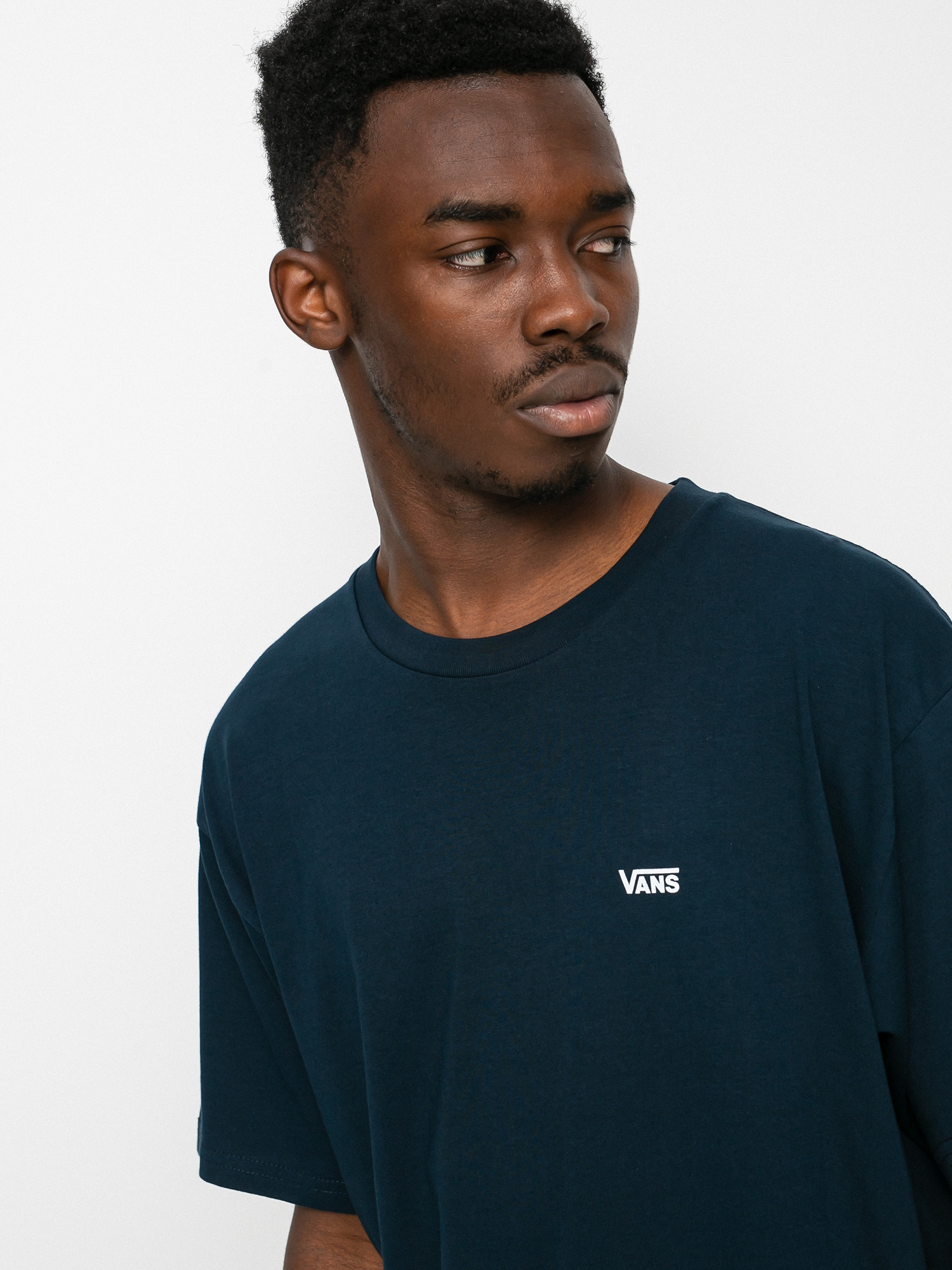 тениска Vans Left Chest Logo (navy/white)