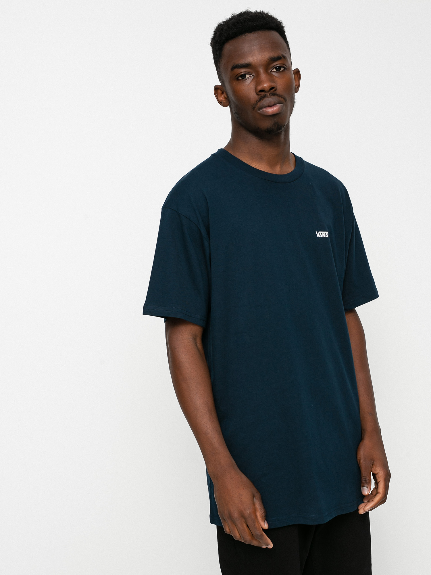 тениска Vans Left Chest Logo (navy/white)