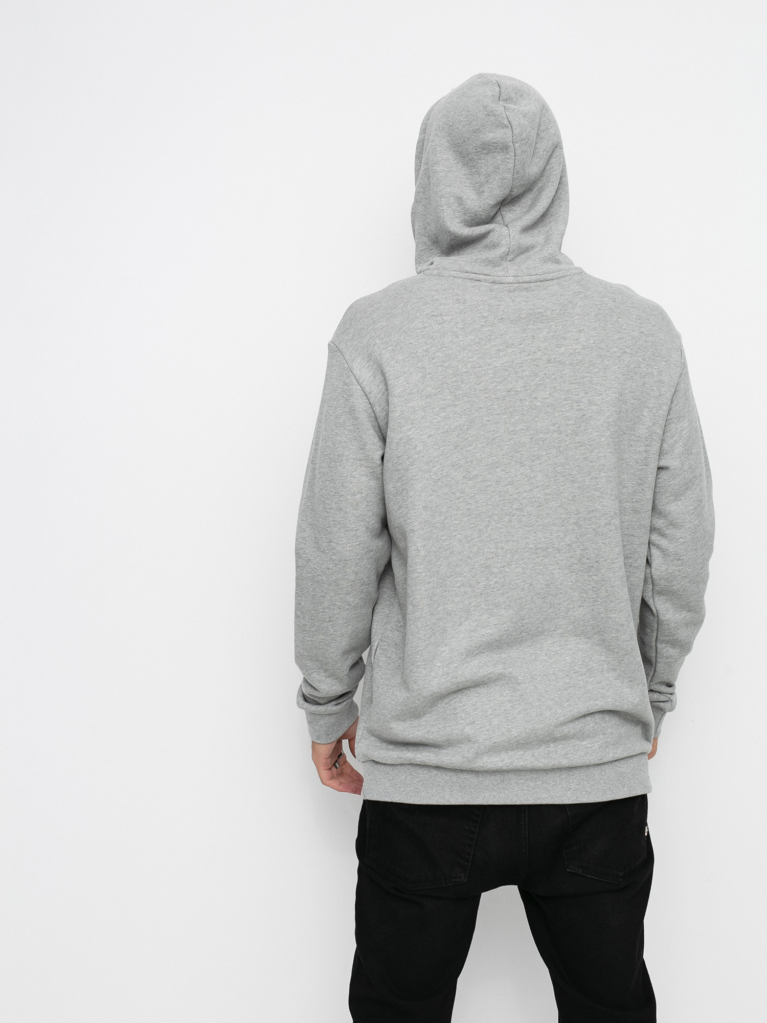 Суитшърт с качулка adidas Originals Trefoil HD (mgreyh/white)