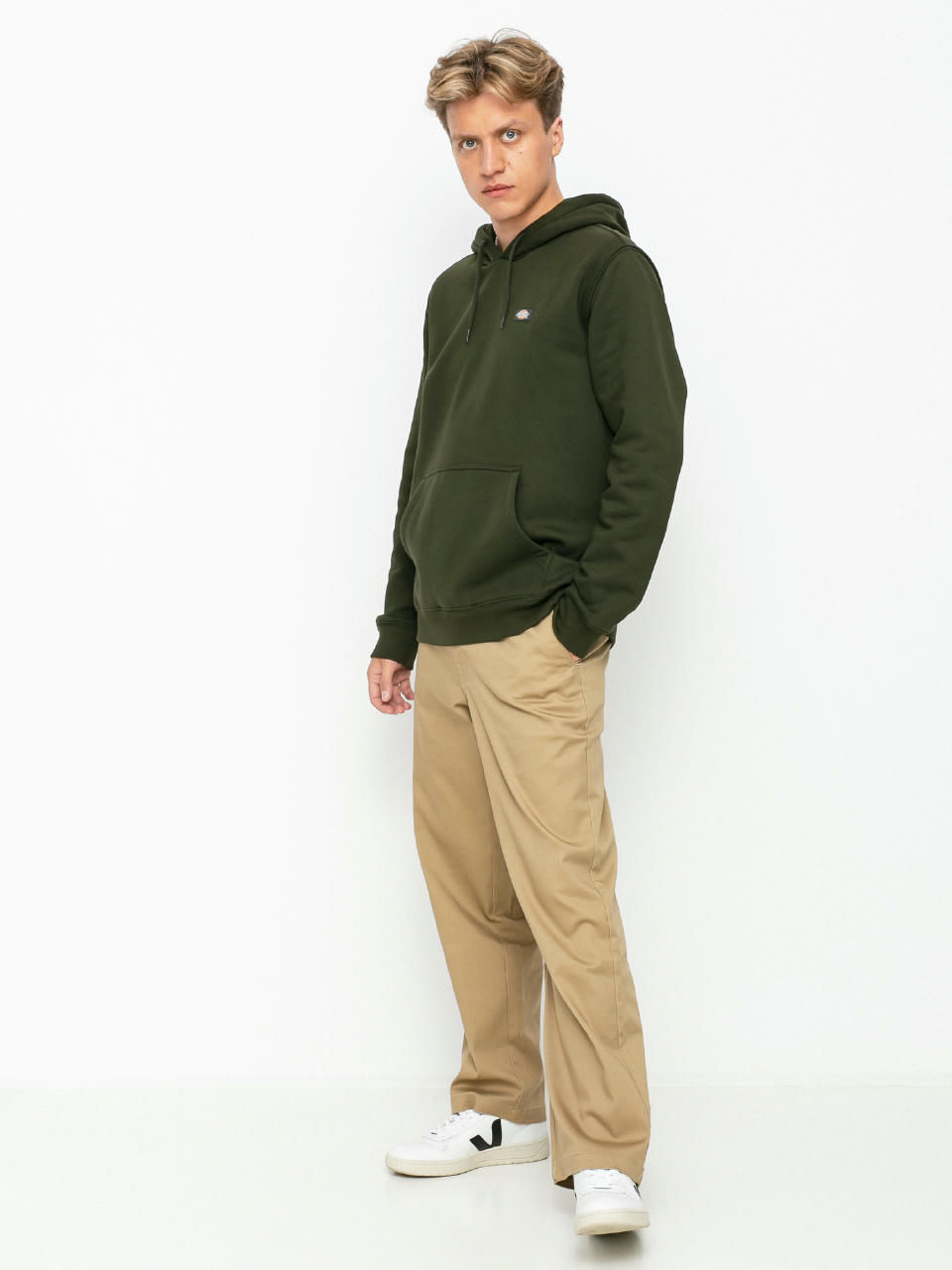 Суитшърт с качулка Dickies Oakport HD (olive green)