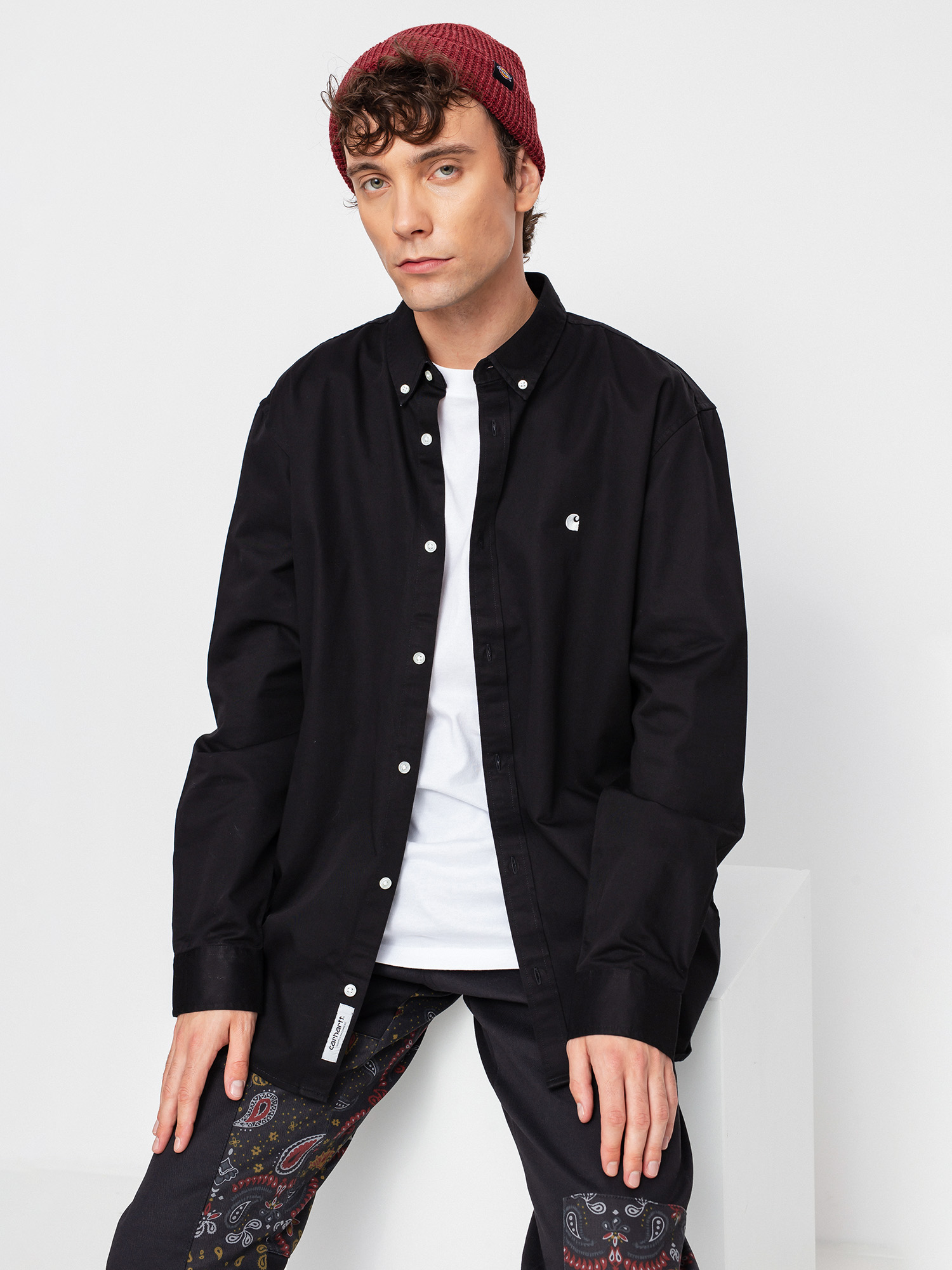 Риза Carhartt WIP Madison (black/wax)