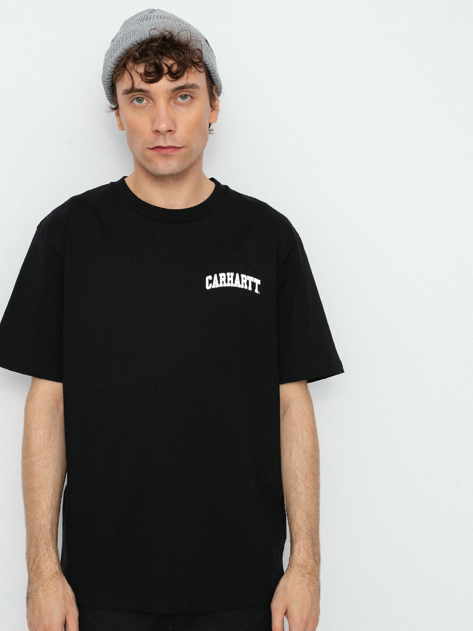 Carhartt WIP Тениска University Script (black/white)