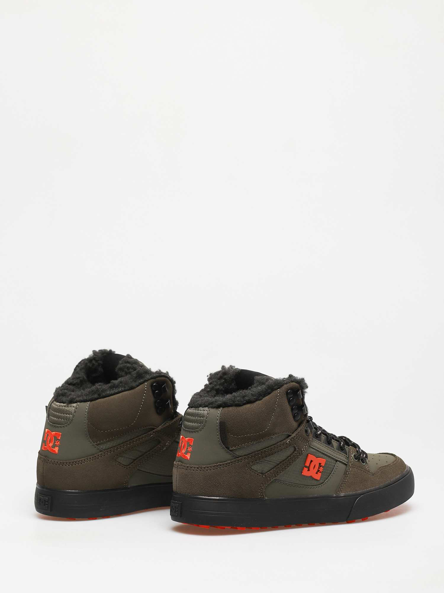 DC Обувки Pure High Top Wc Wnt (dusty olive/orange)