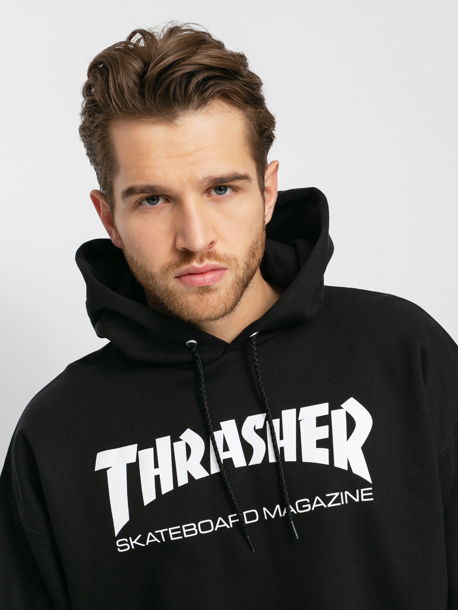 Thrasher Суитшърт с качулка Skate Mag HD (black)