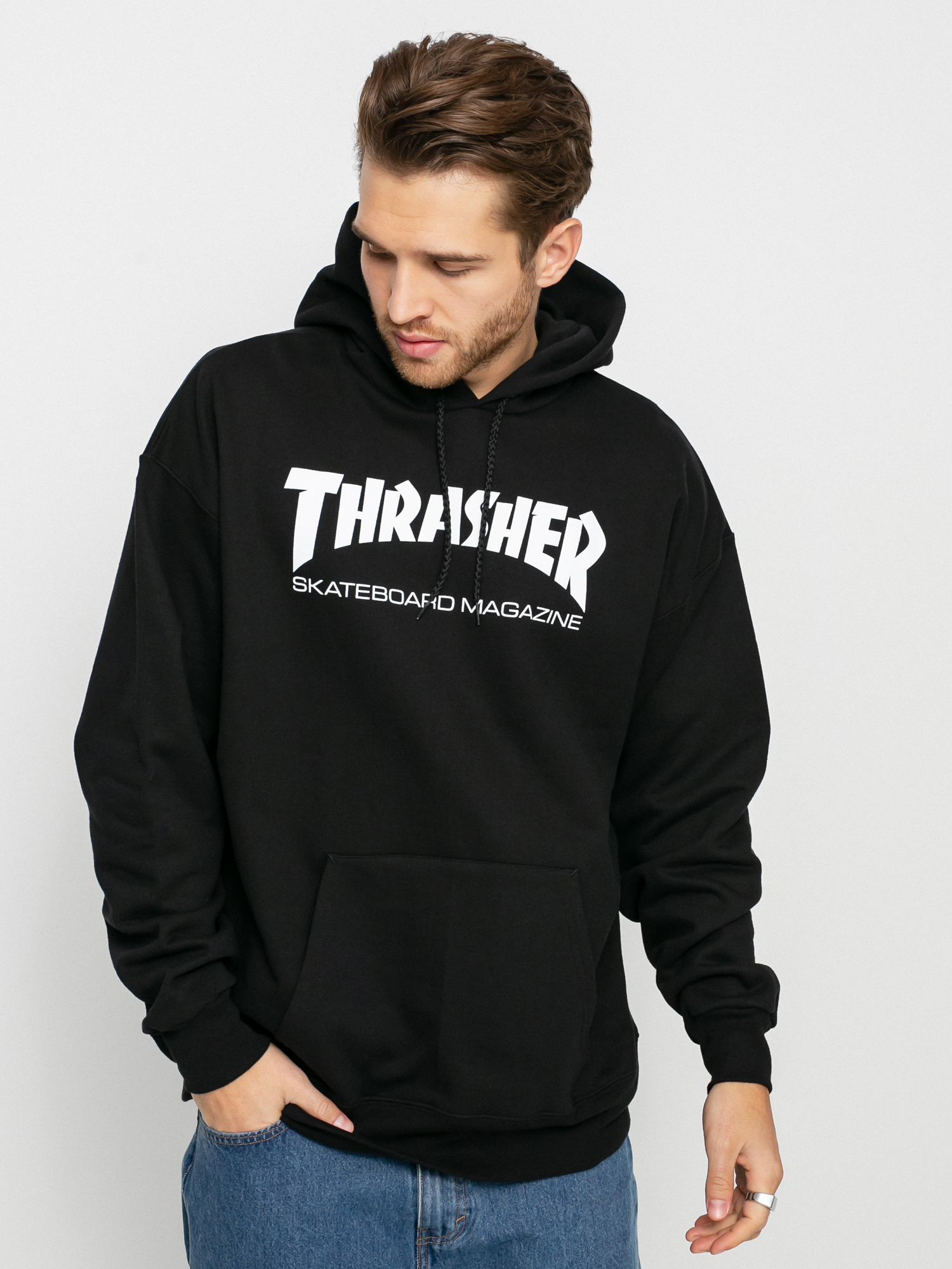 Thrasher Суитшърт с качулка Skate Mag HD (black)