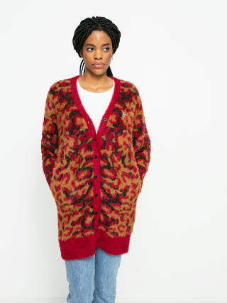 Пуловер HUF Leopard Knit Duster Wmn (bloodstone)