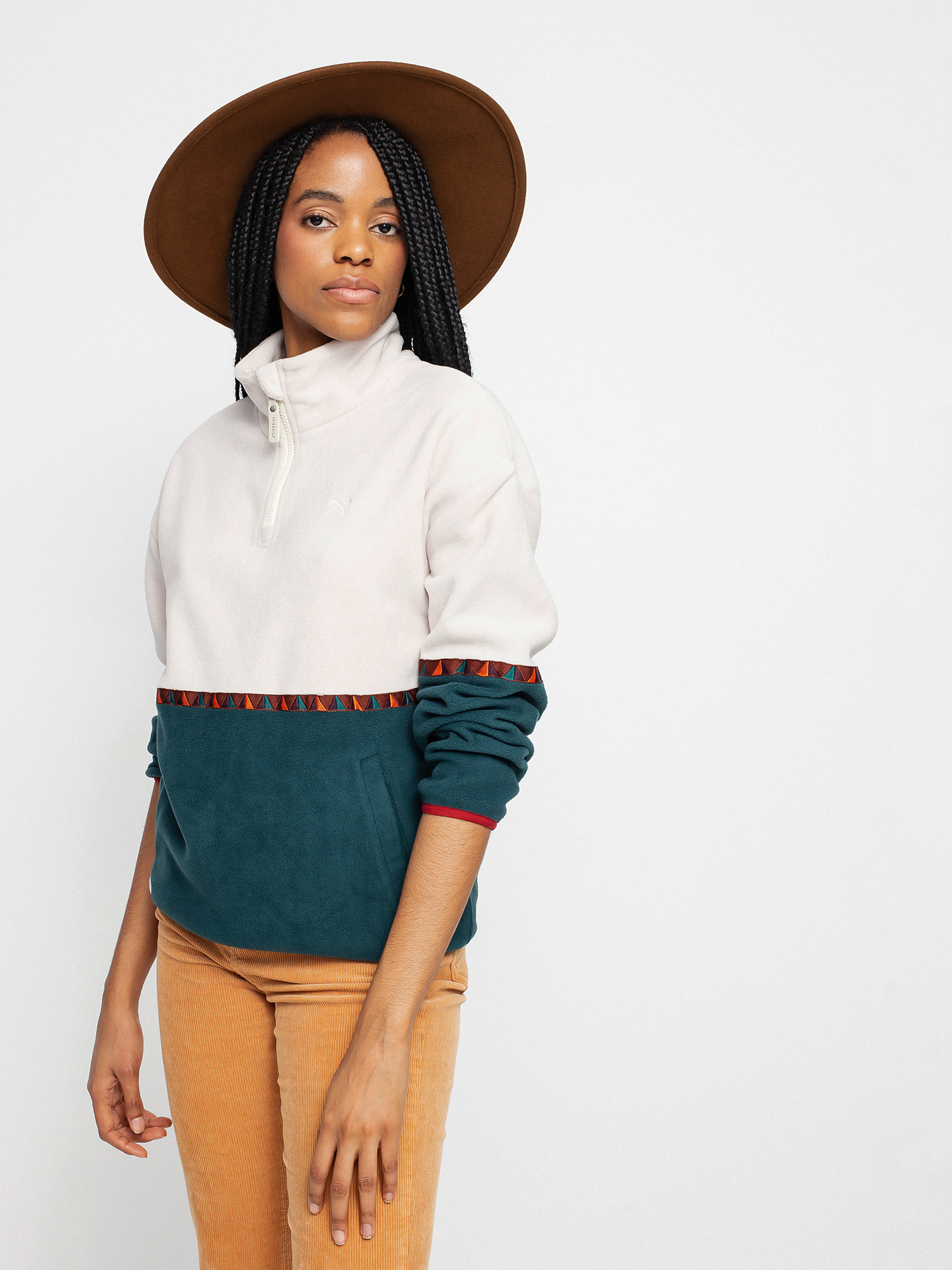 Iriedaily u041fu043eu043bu0430u0440u0435u043du0438 u0441u0443u0438u0442u0448u044au0440u0442u0438 Holina Fleece Troyer Wmn (dark teal)