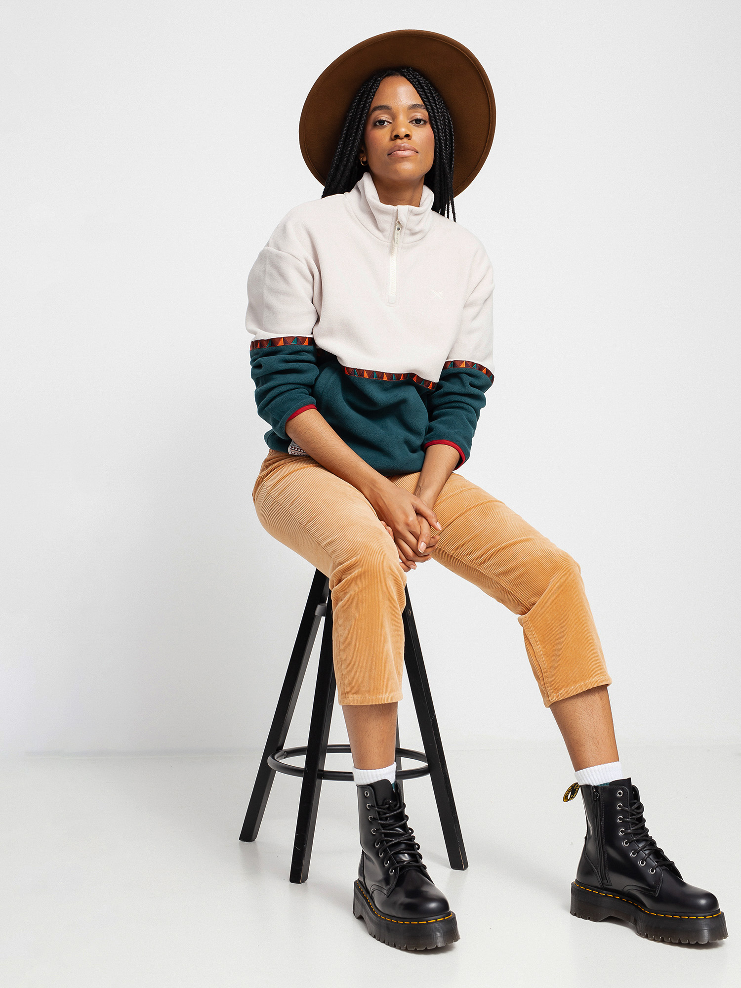 Дамски Iriedaily Поларени суитшърти Holina Fleece Troyer (dark teal)