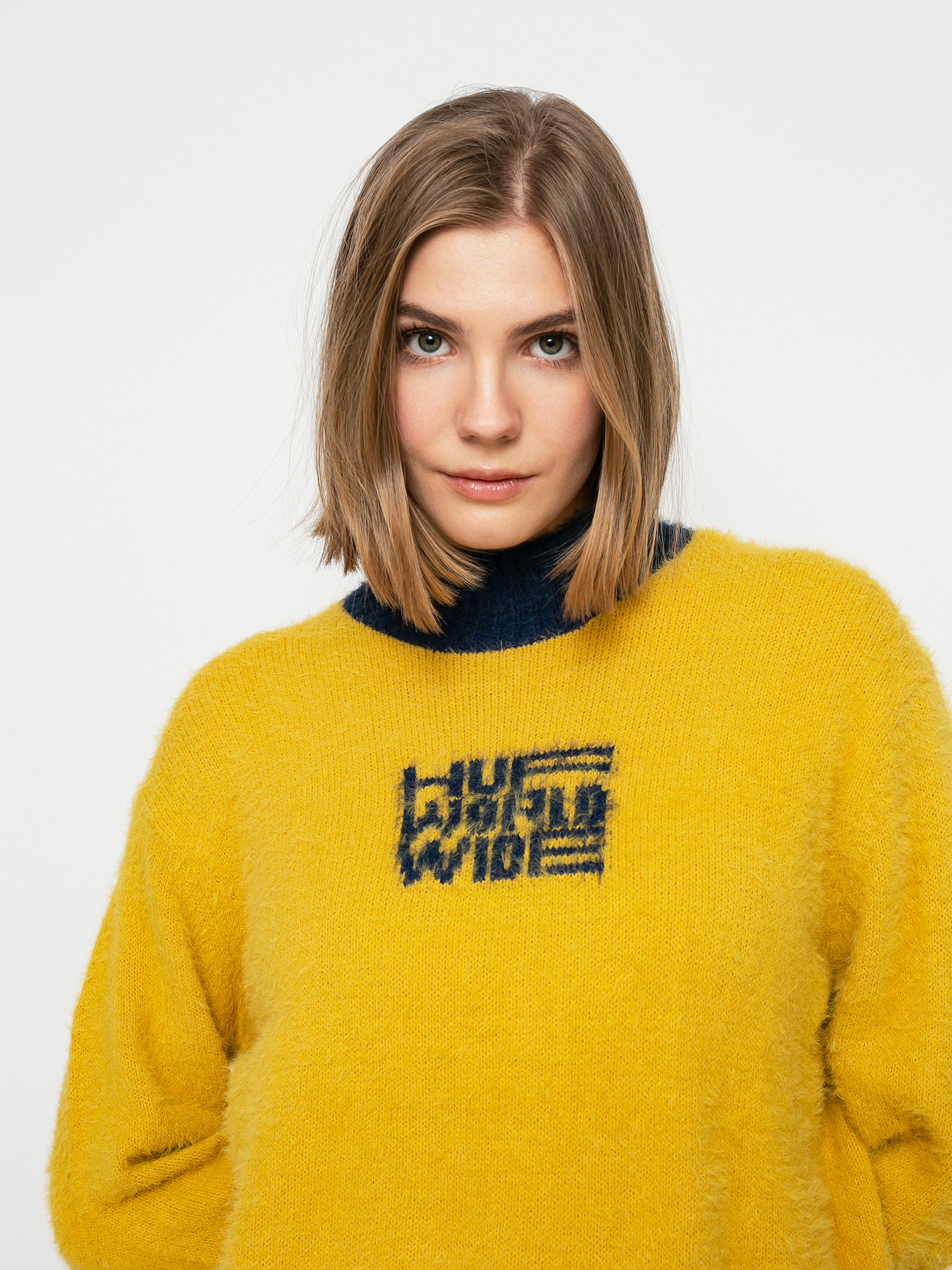 Пуловер HUF Disorder Jacquard Wmn (gold)