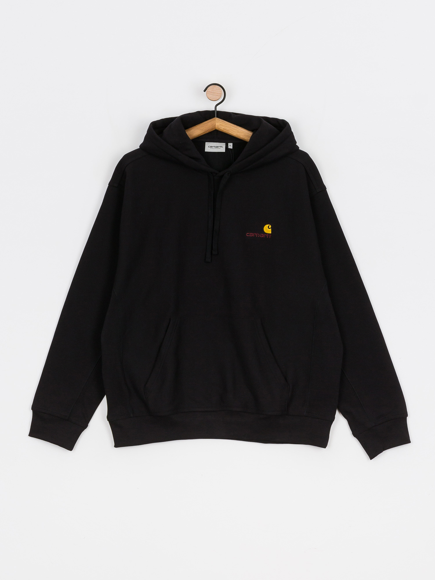 Суитшърт с качулка Carhartt WIP American Script HD (black)