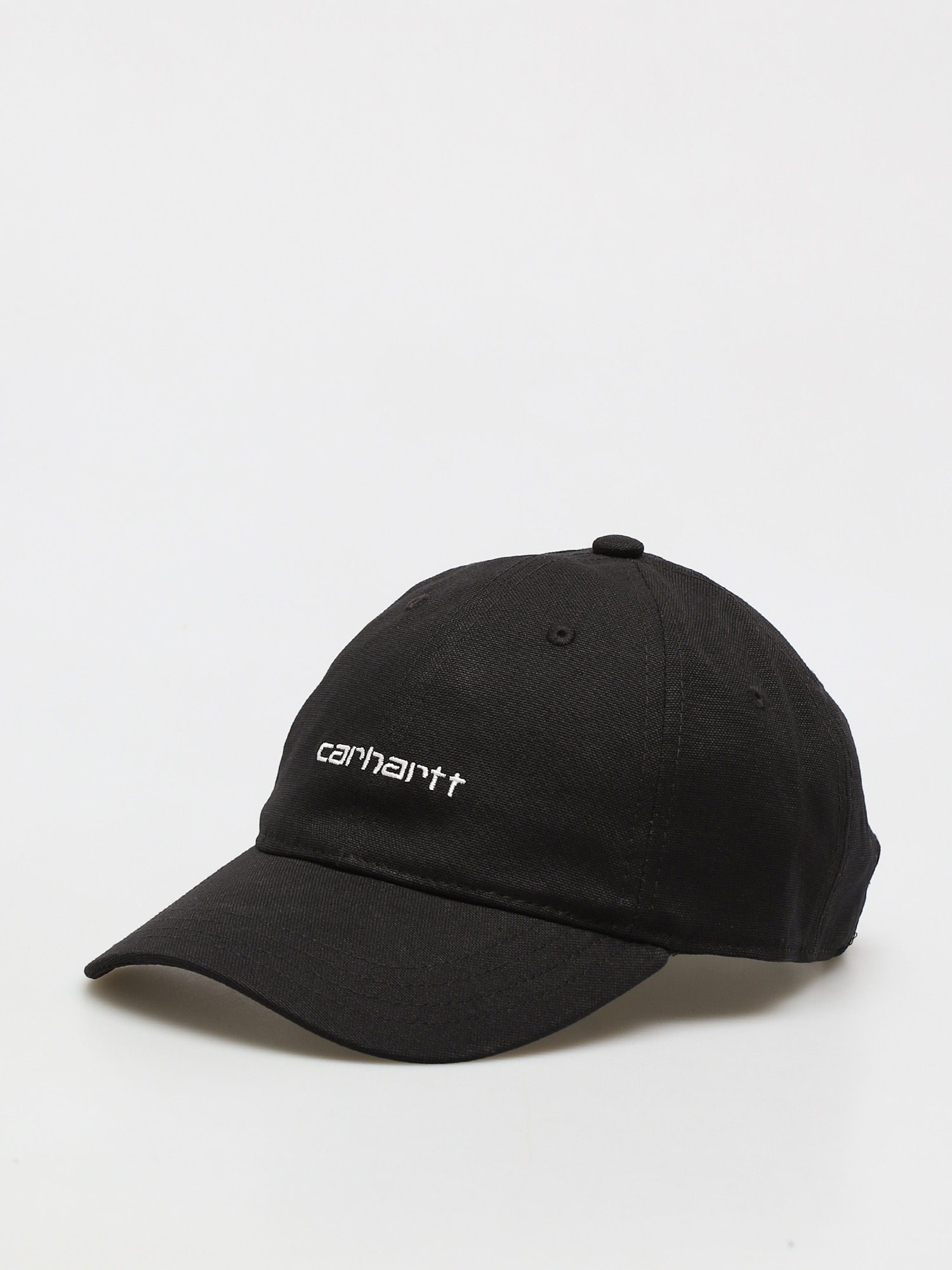 Шапка с козирка Carhartt WIP Canvas Script (black/white)