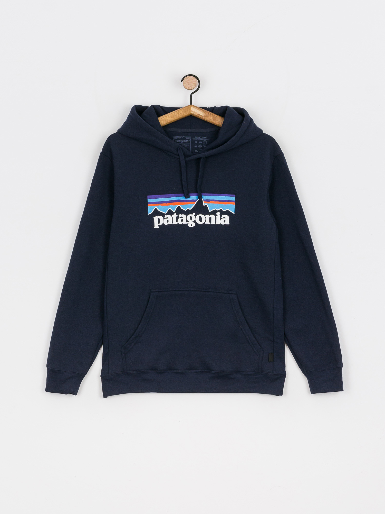 Patagonia Суитшърт с качулка Logo Uprisal HD (new navy)