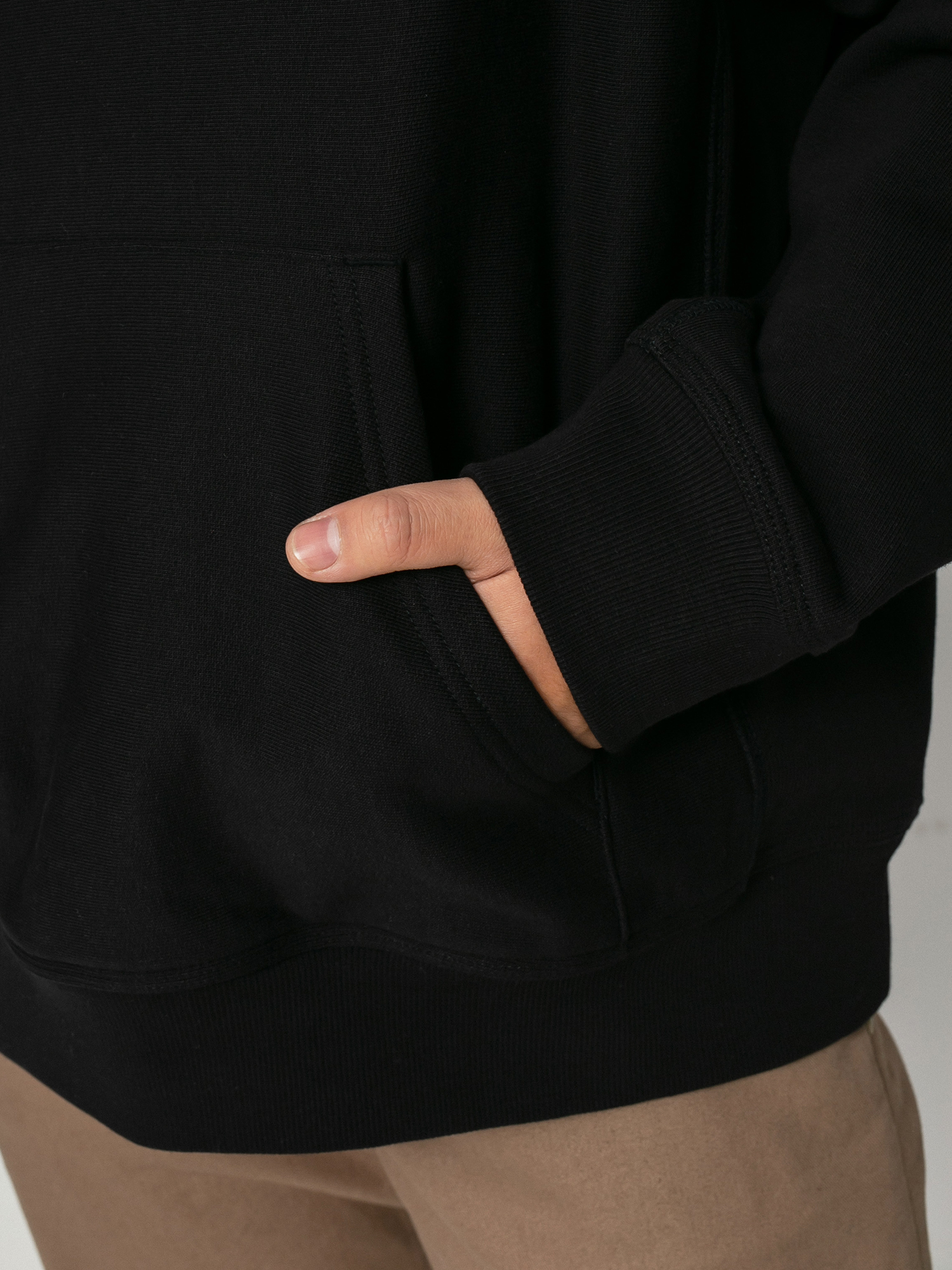 Суитшърт с качулка Carhartt WIP American Script HD (black)