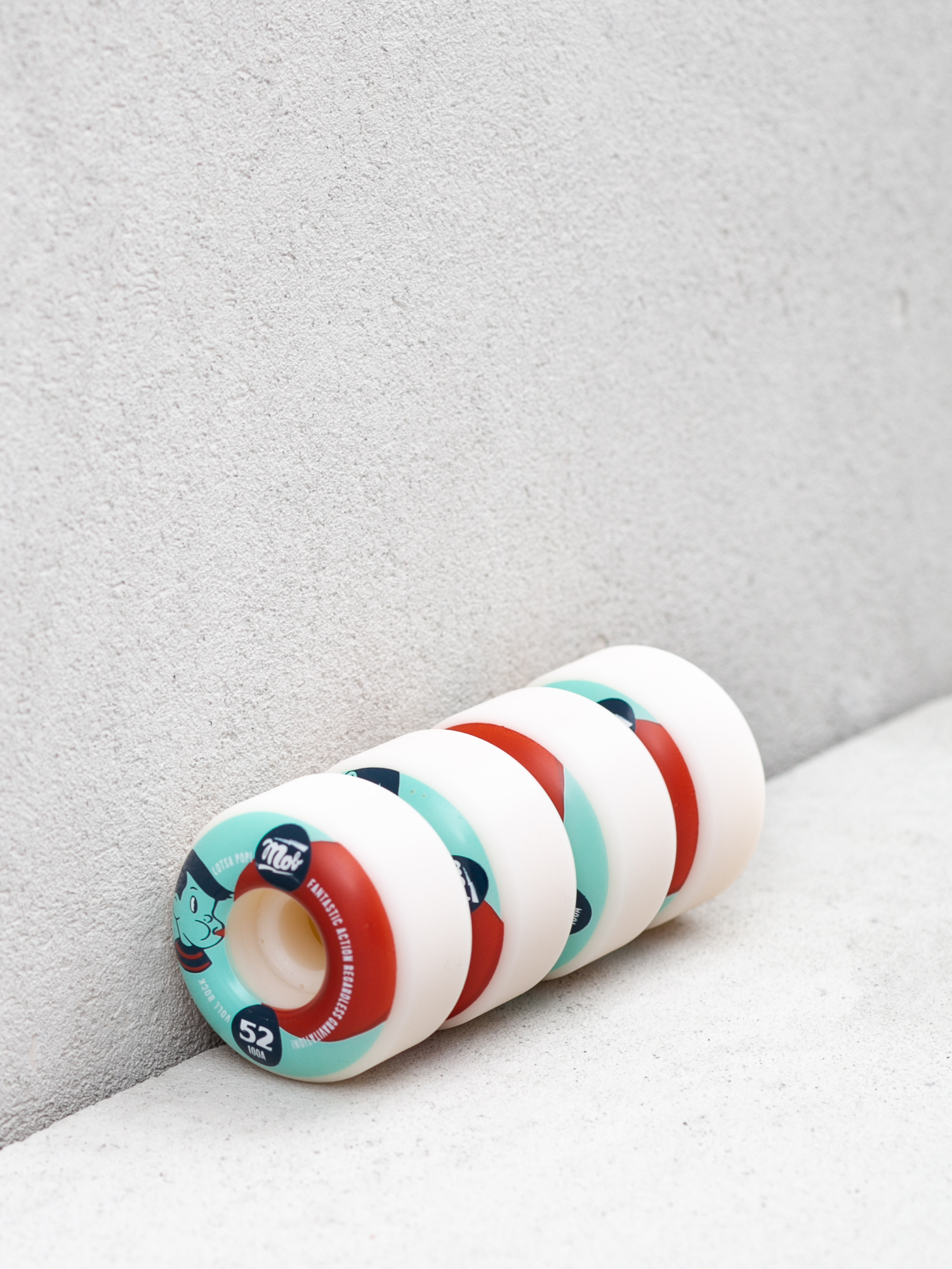 Колелца Mob Skateboards Pop (teal/red)