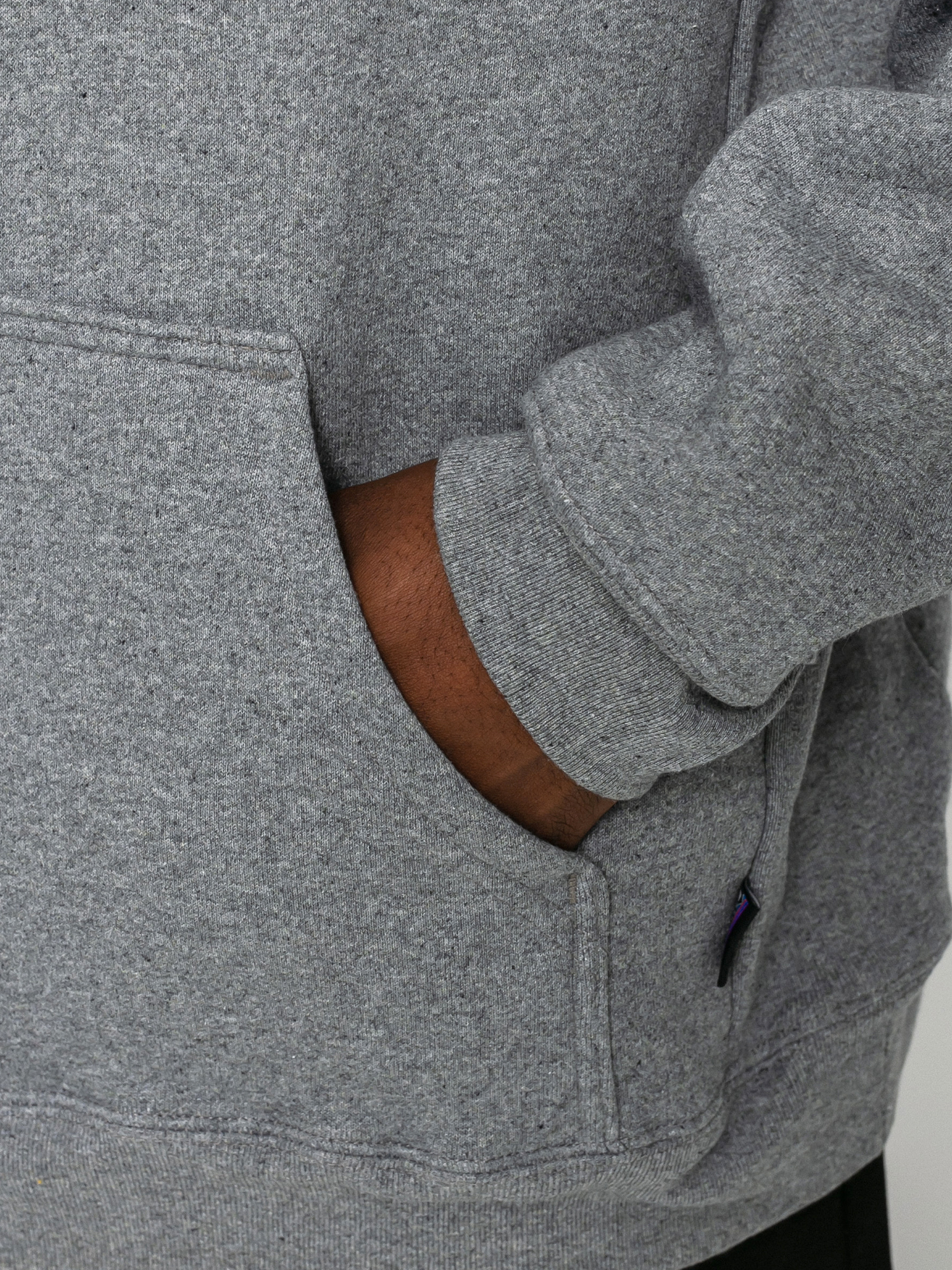 Patagonia Суитшърт с качулка Logo Uprisal HD (gravel heather)