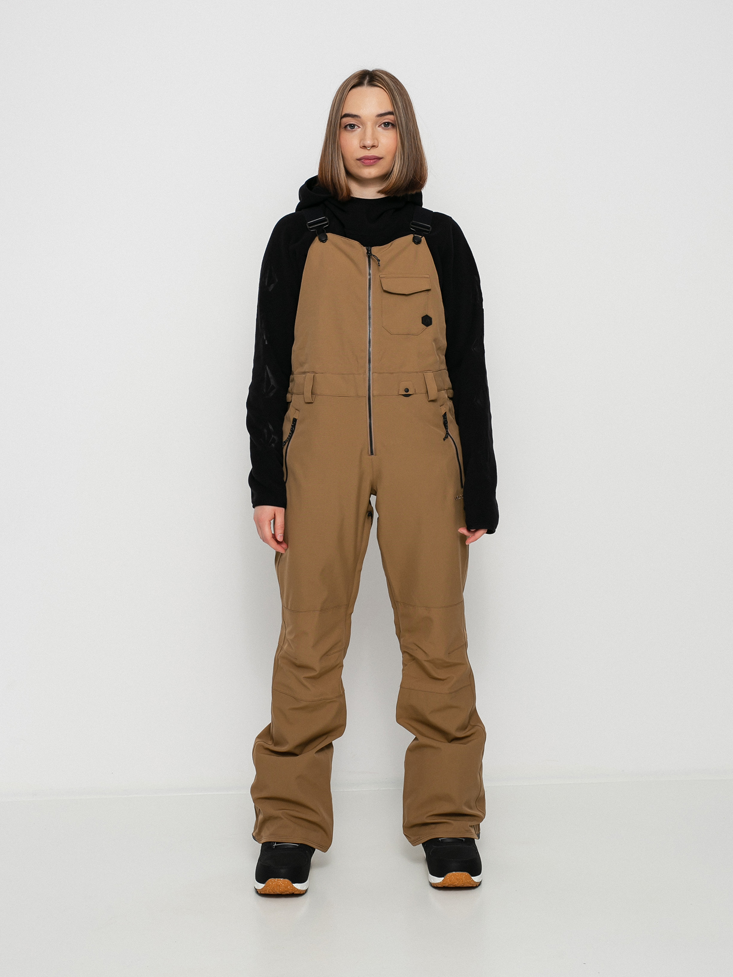 Дамско Сноуборд панталони Volcom Swift Bib Overall (coffee)