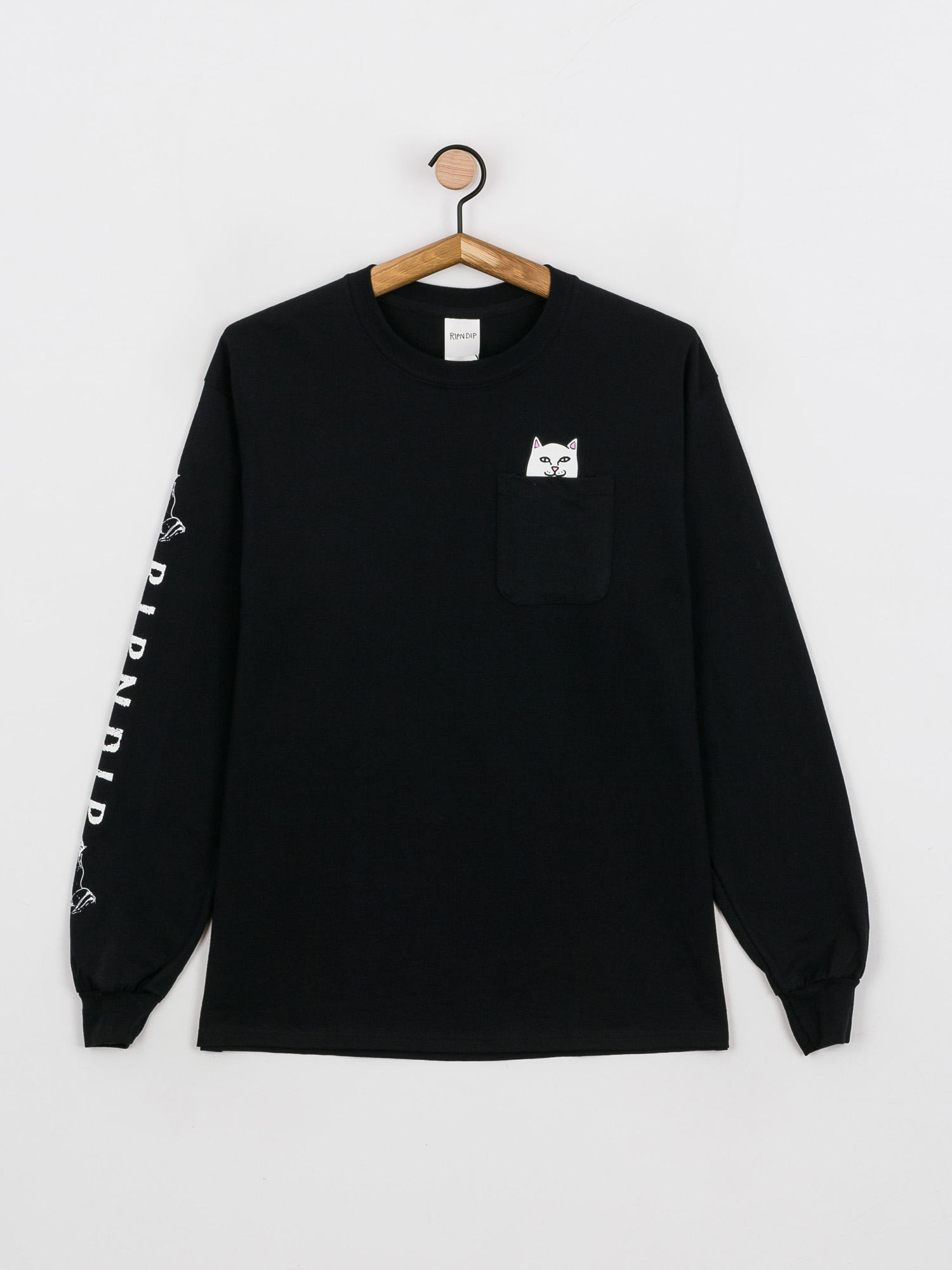 Longsleeve RipNDip Lord Nermal Pocket (black)