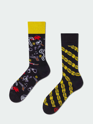 Чорапи Many Mornings Clue Detective (black/yellow)