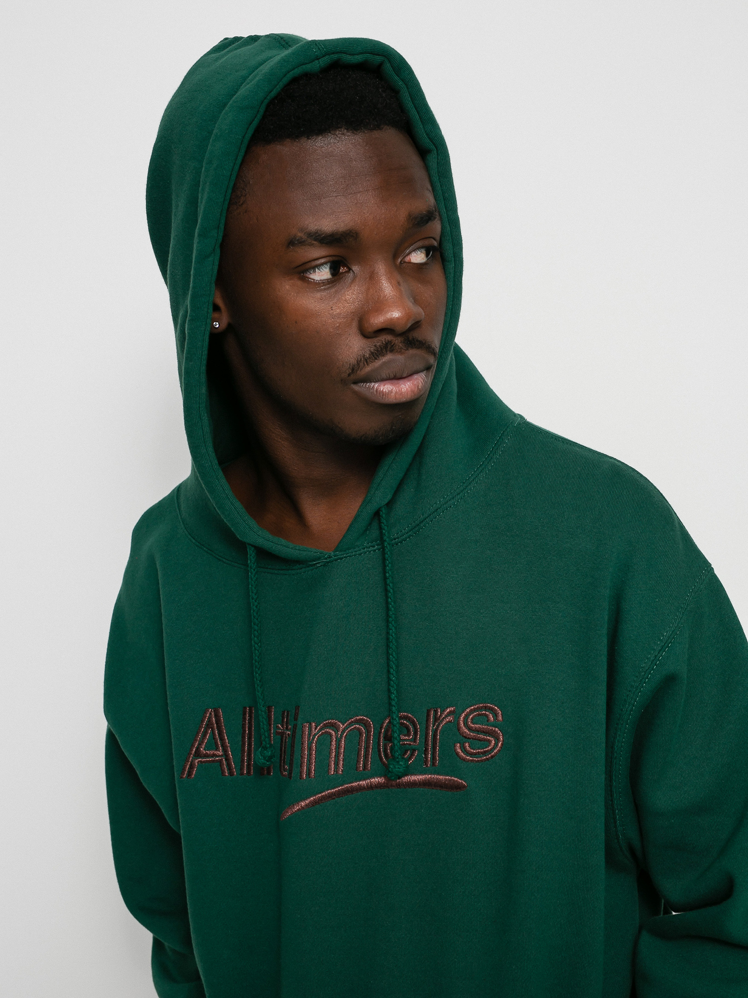 Суитшърт с качулка Alltimers Estate Embroidered HD (green/bronze)