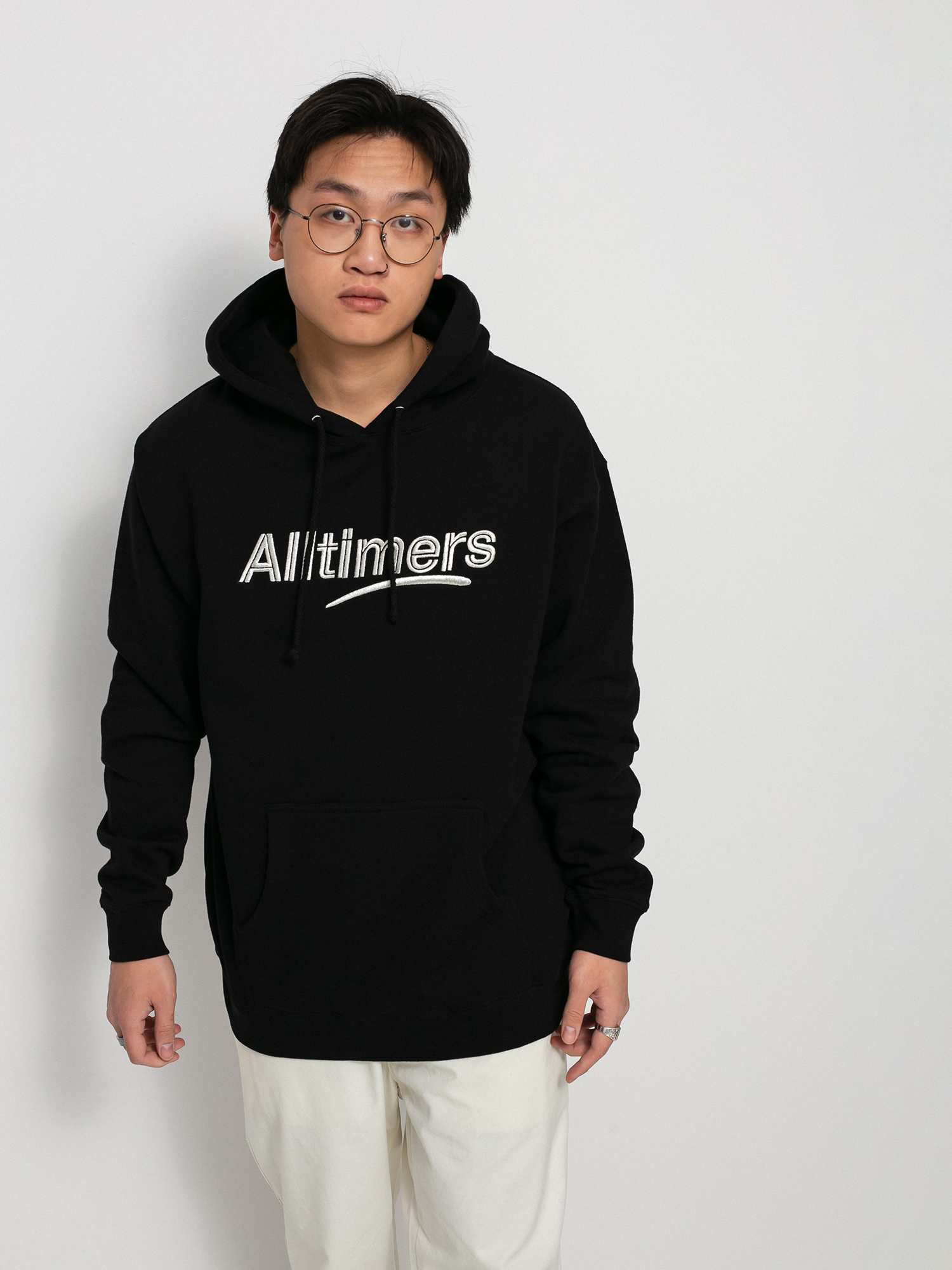 Суитшърт с качулка Alltimers Estate Embroidered HD (black/silver)