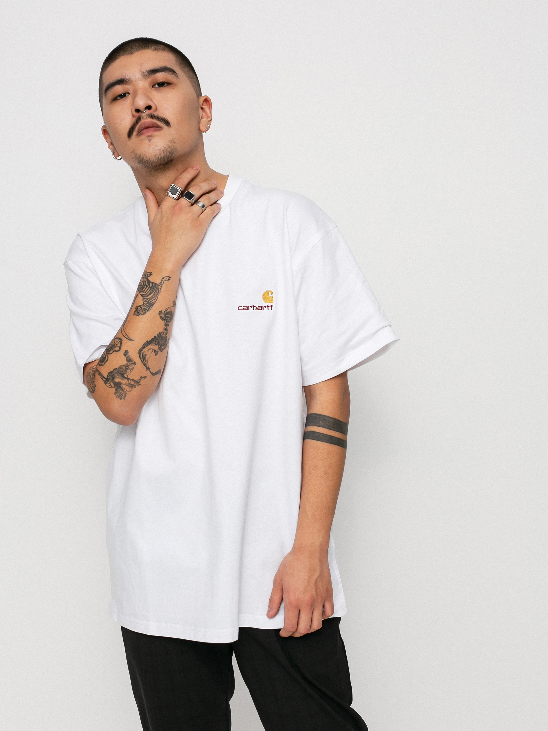 Тениска Carhartt WIP American Script (white)