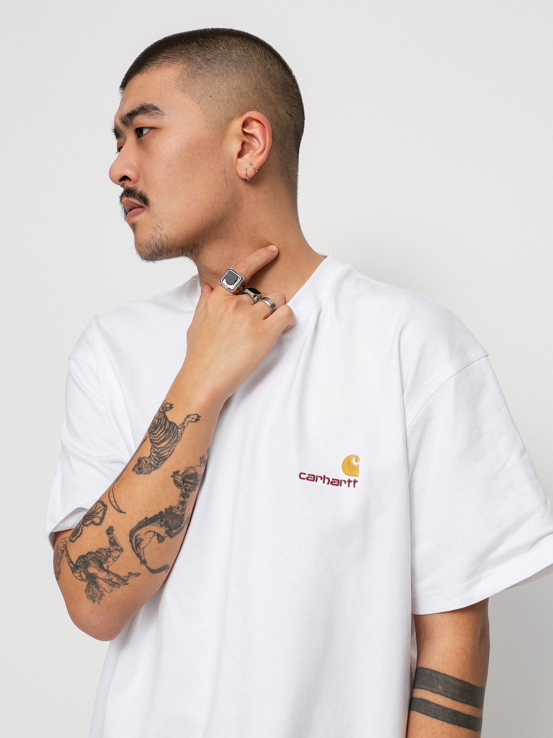 Тениска Carhartt WIP American Script (white)