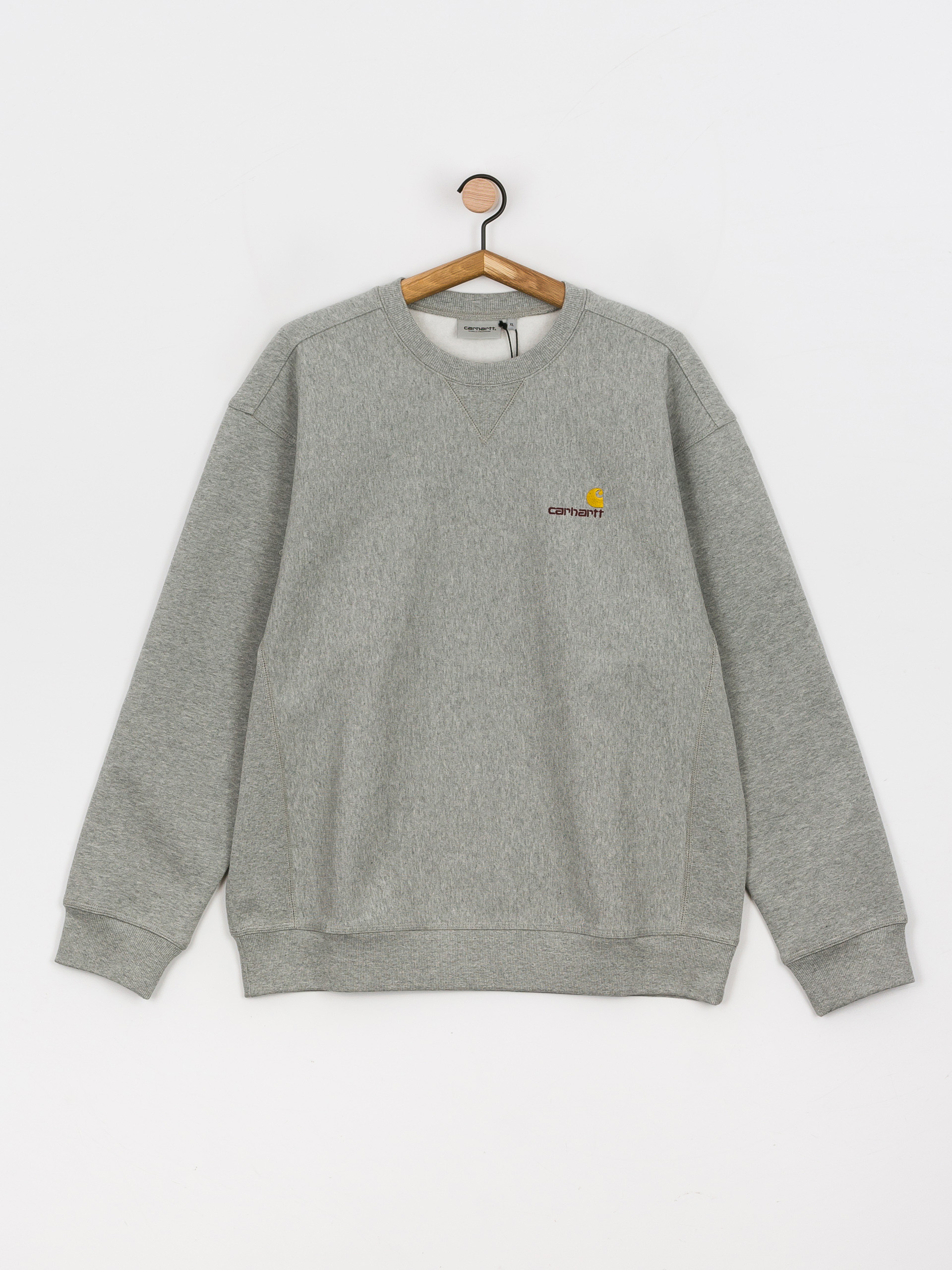 Суитшърт Carhartt WIP American Script (grey heather)