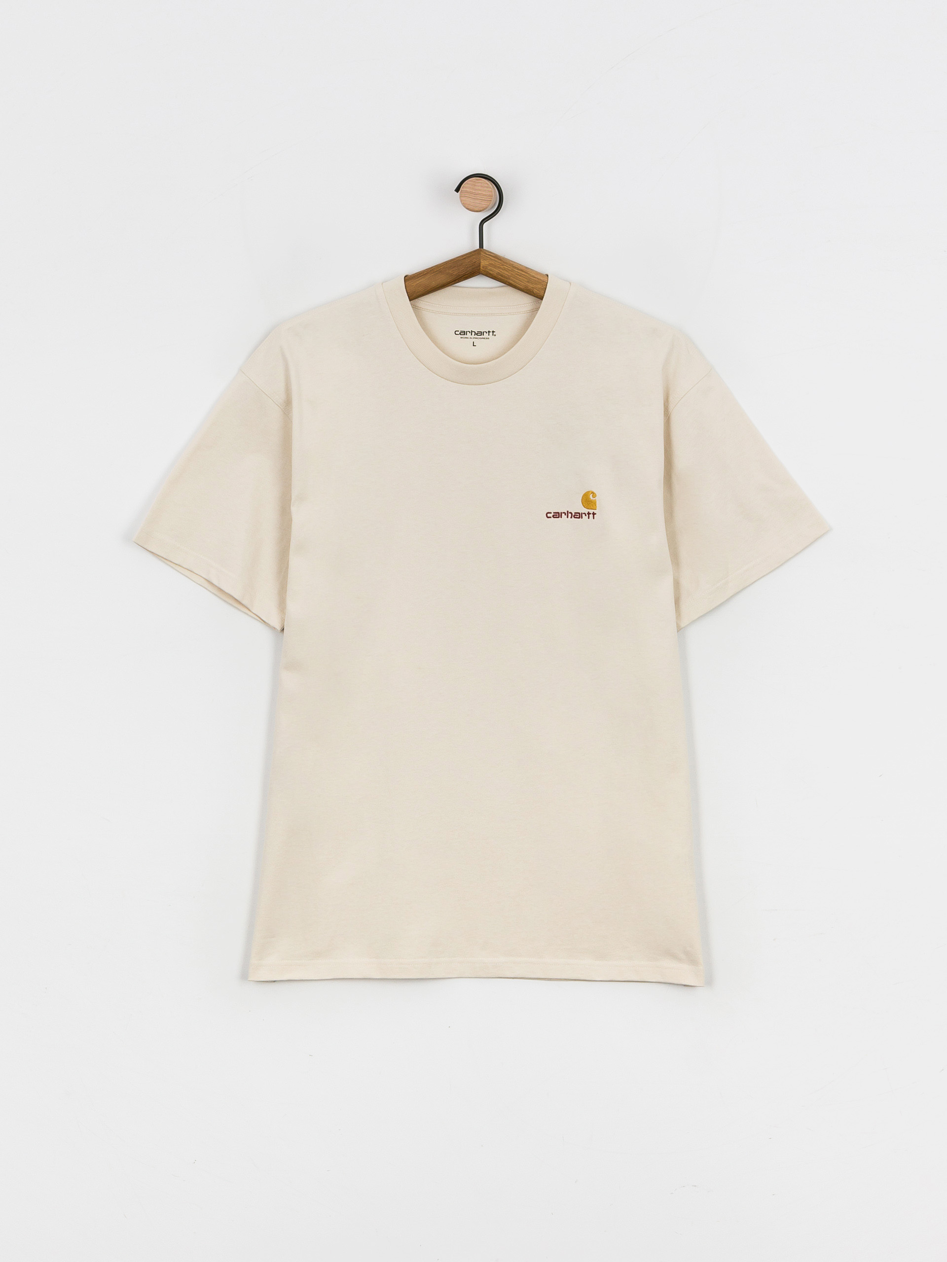 Тениска Carhartt WIP American Script (natural)