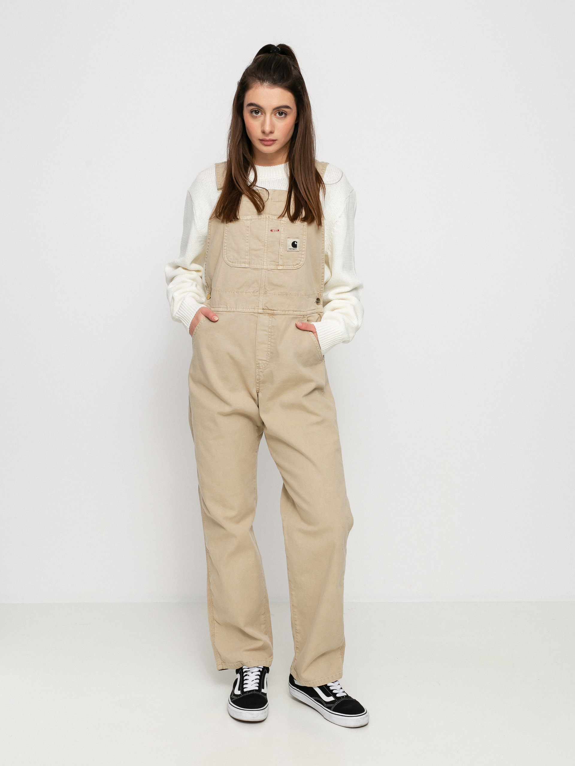 Панталони Carhartt WIP Bib Overall Wmn (dusty h brown)