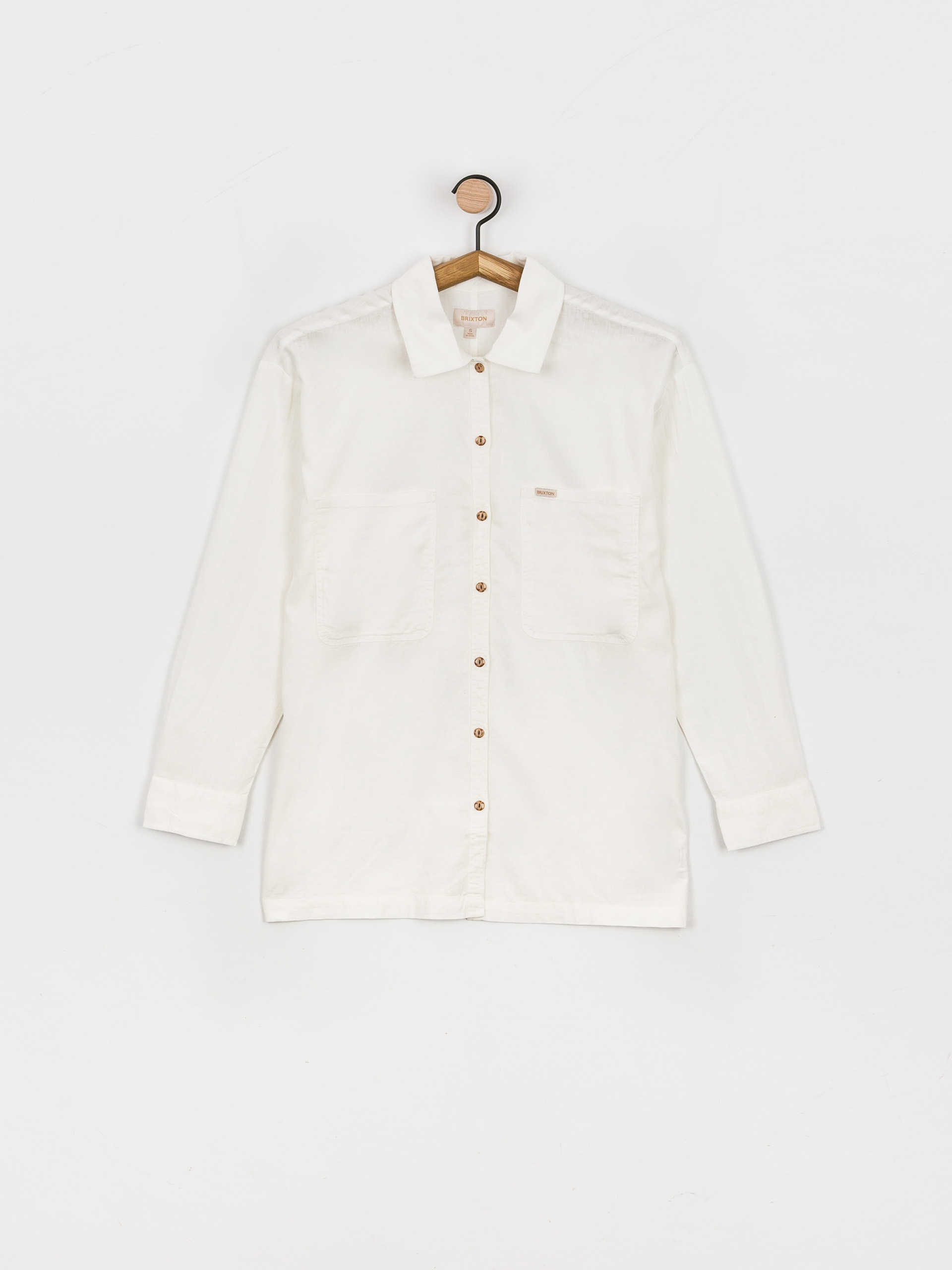 Риза Brixton Bowery Overshirt Wmn (white)