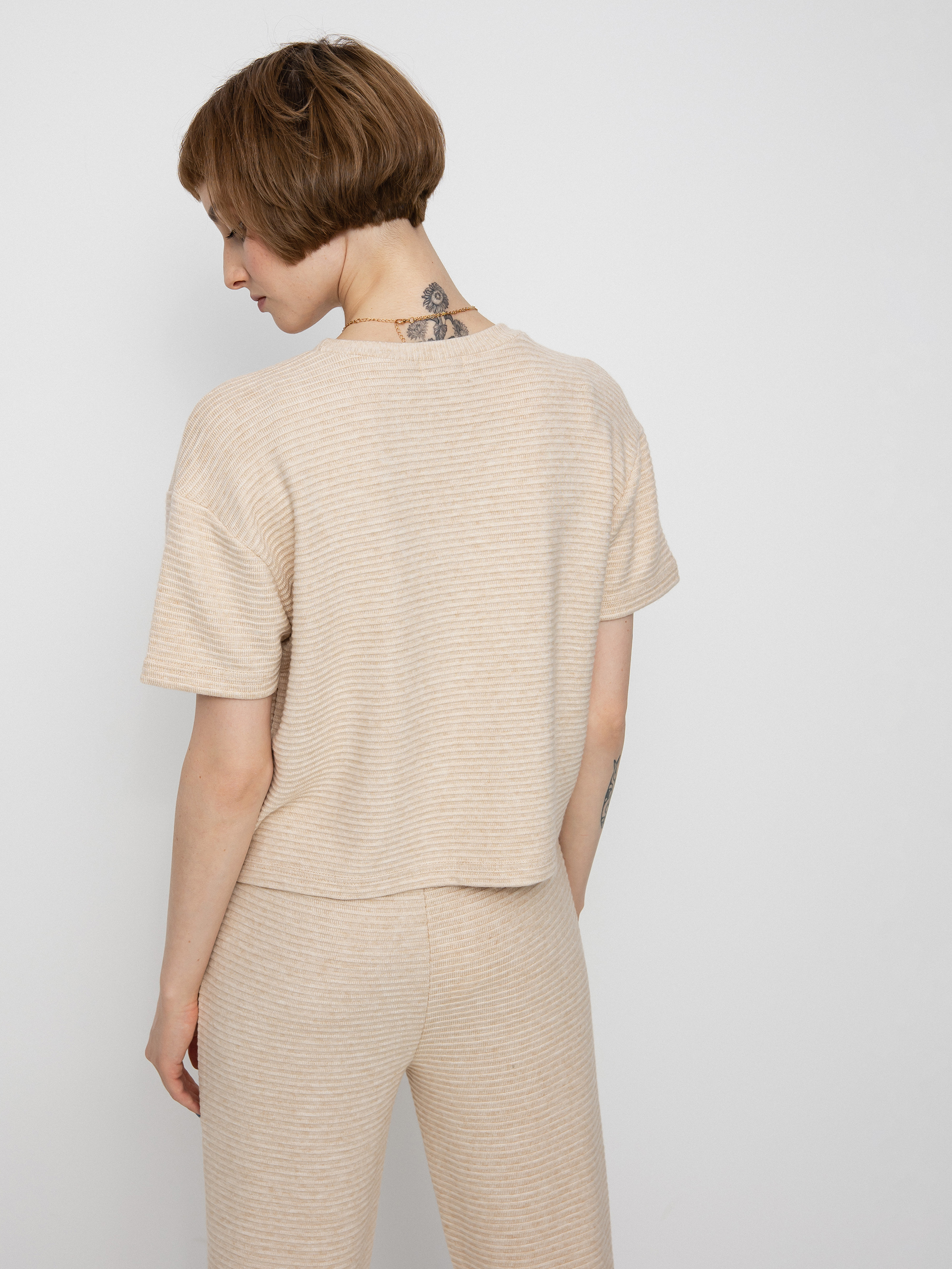 Тениска Brixton Bandera Boxy Top Wmn (heather soft pink)