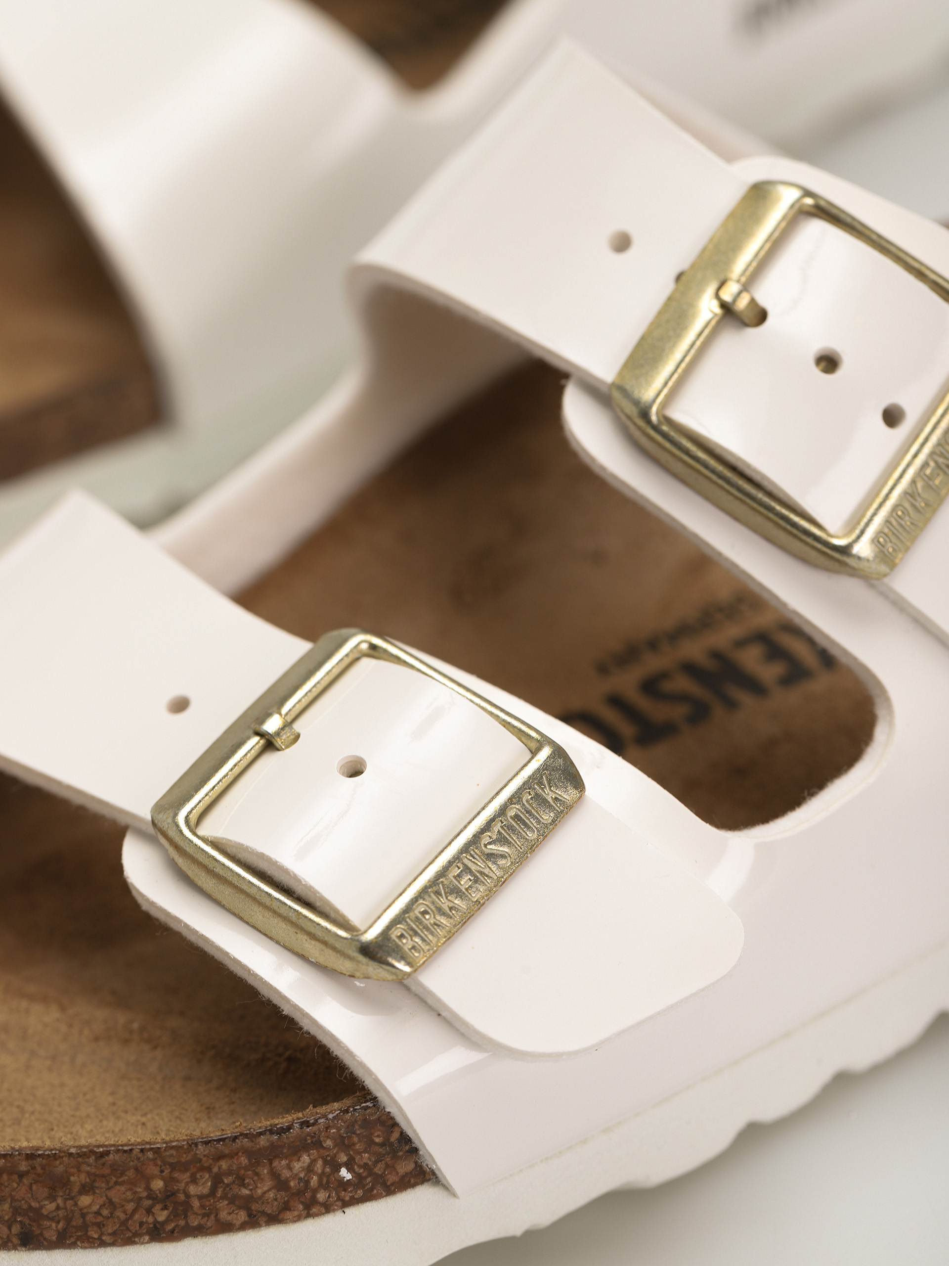 Чехли Birkenstock Arizona Narrow Wmn (patent white)