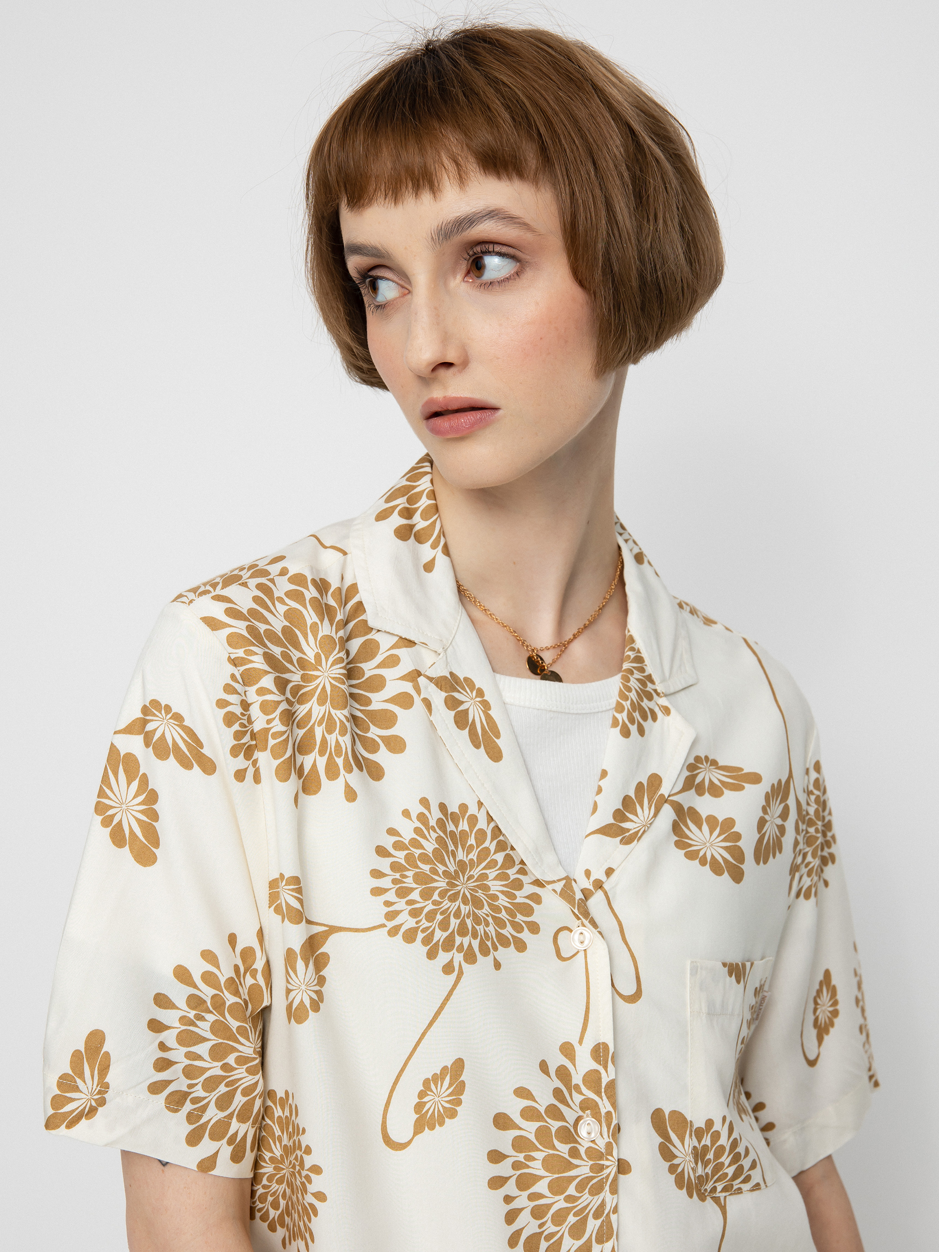 Риза Brixton Bunker Garden Floral Bf Wmn (dove)