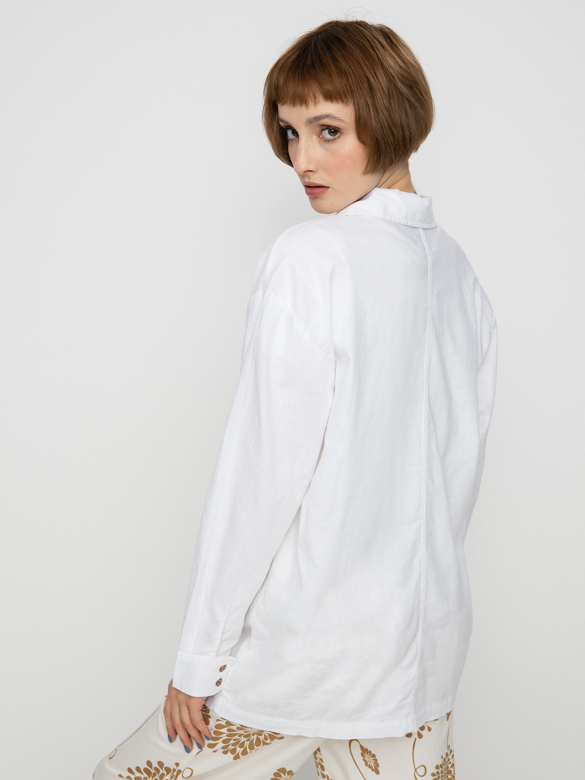 Риза Brixton Bowery Overshirt Wmn (white)