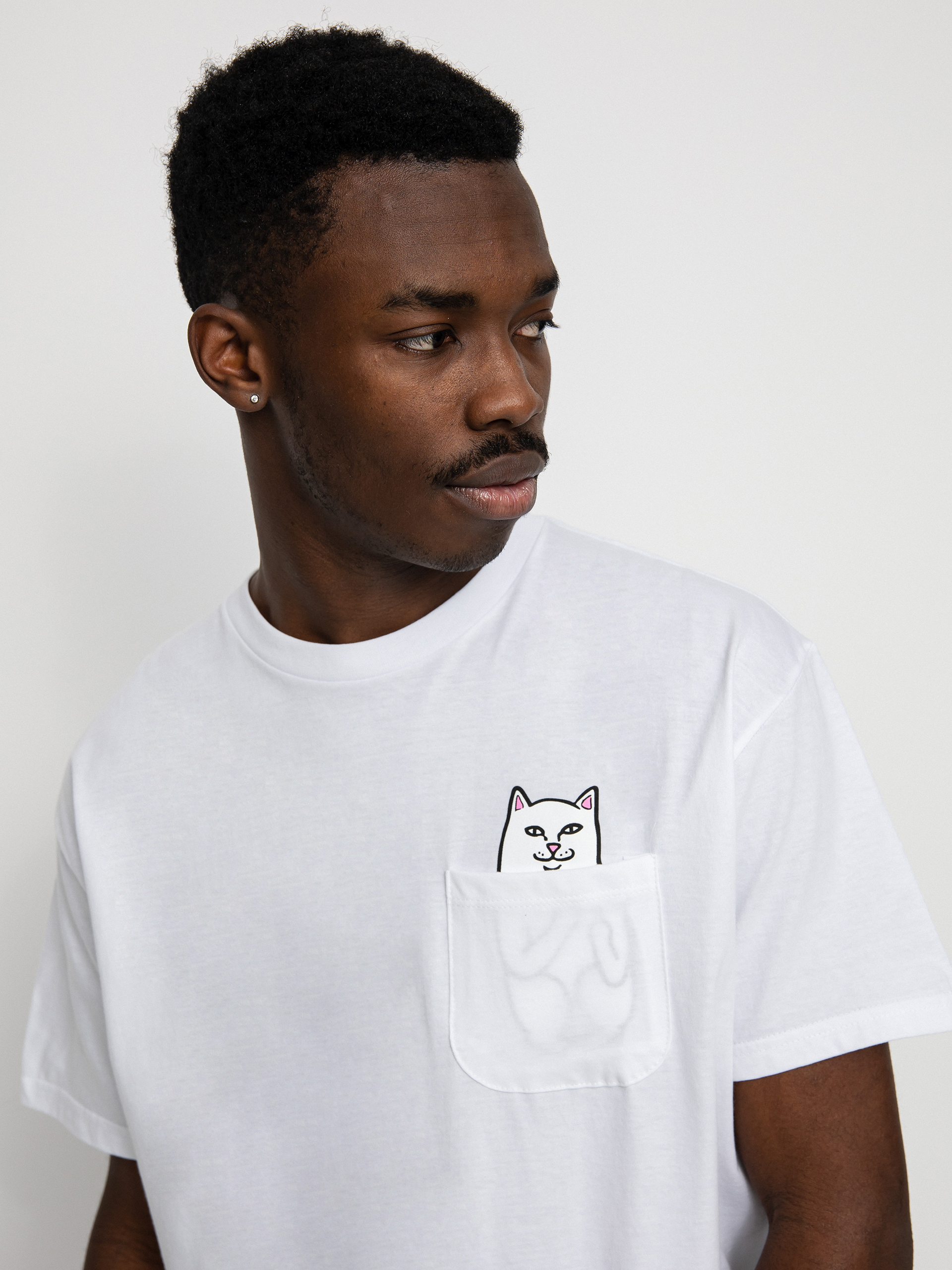 Тениска RipNDip Lord Nermal Pocket (white)
