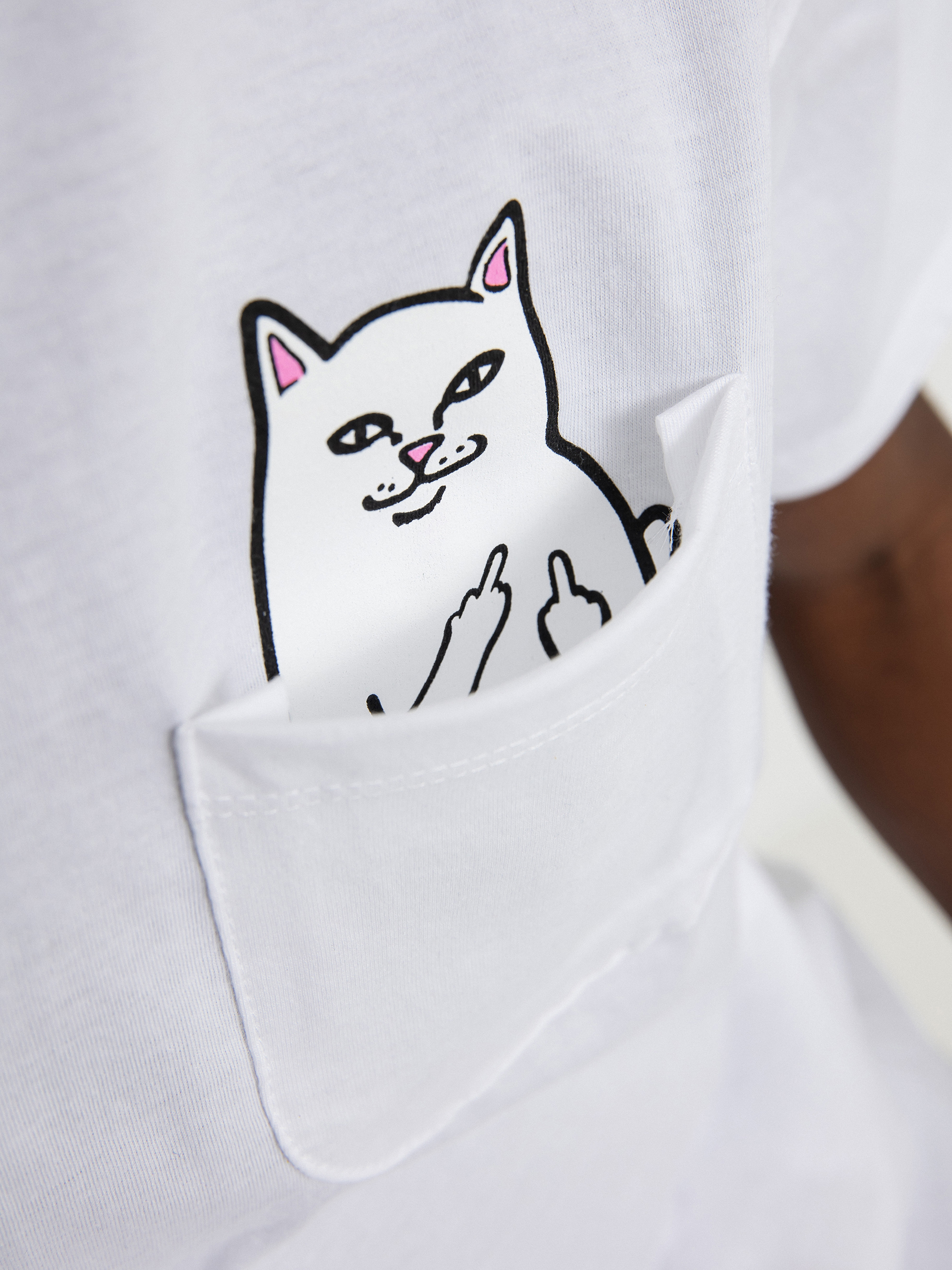 Тениска RipNDip Lord Nermal Pocket (white)