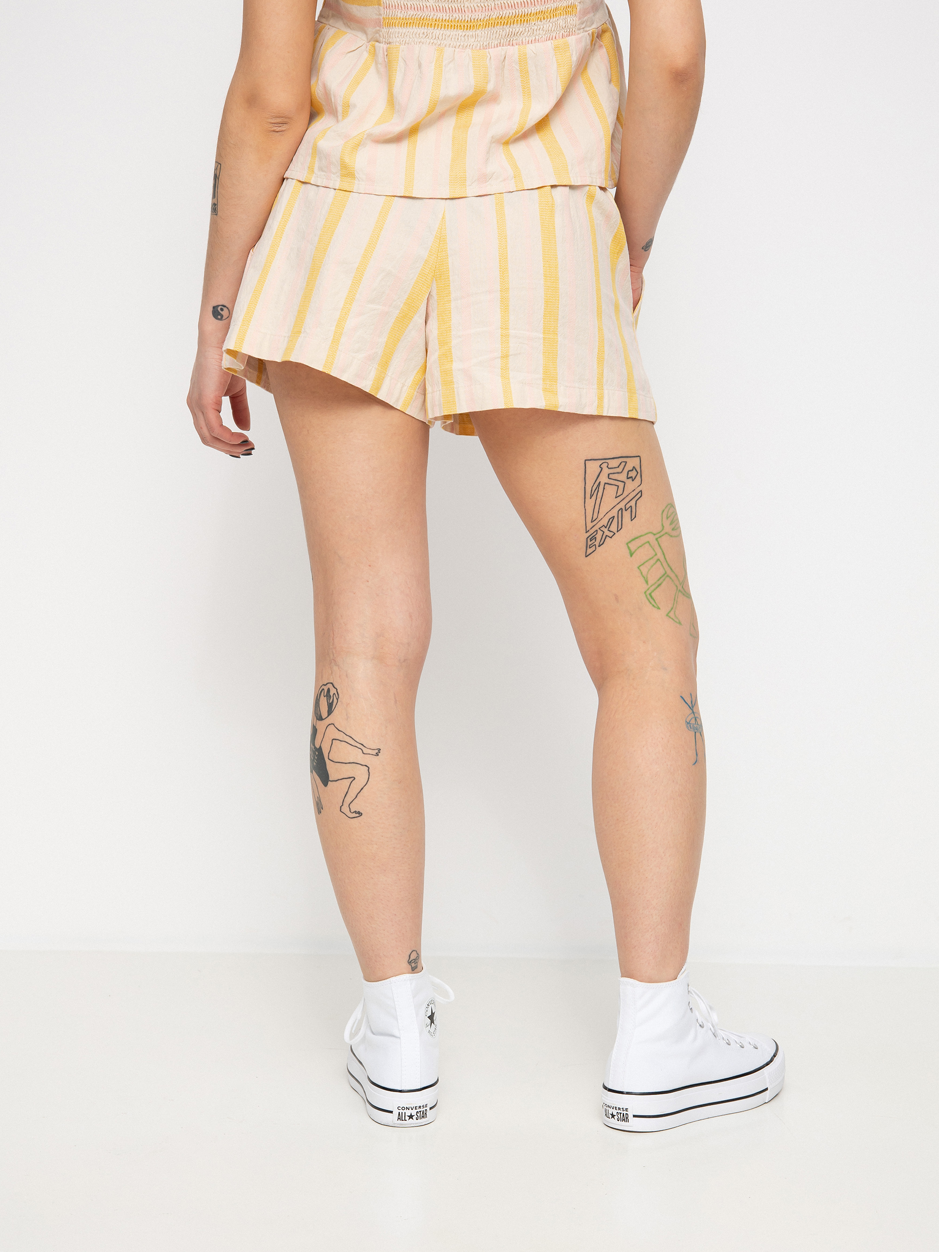 Къси панталони Roxy Handmade Life Wmn (tapioca alla stripe verticale)