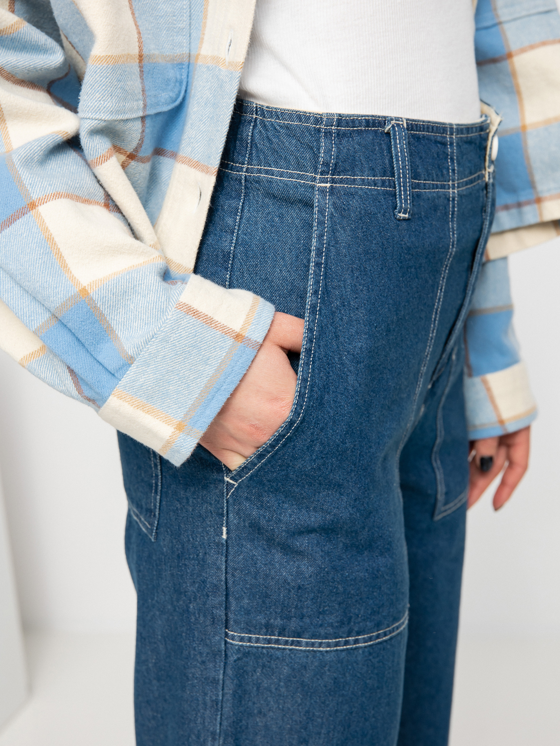 Панталони Brixton Vancouver Wmn (indigo rinse)