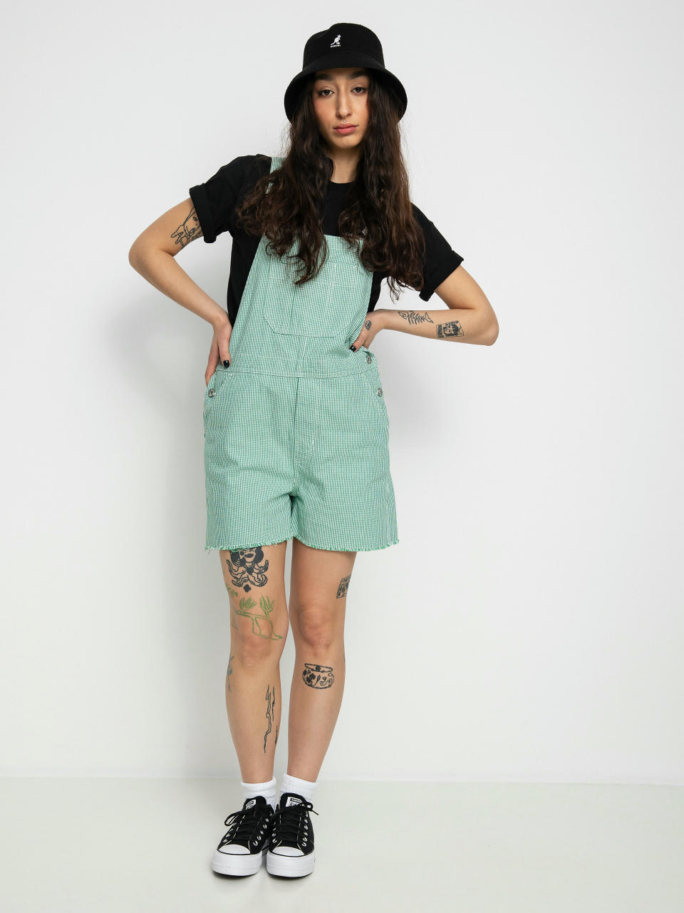 Къси панталони Brixton Christina Short Overall Wmn (leprechaun)