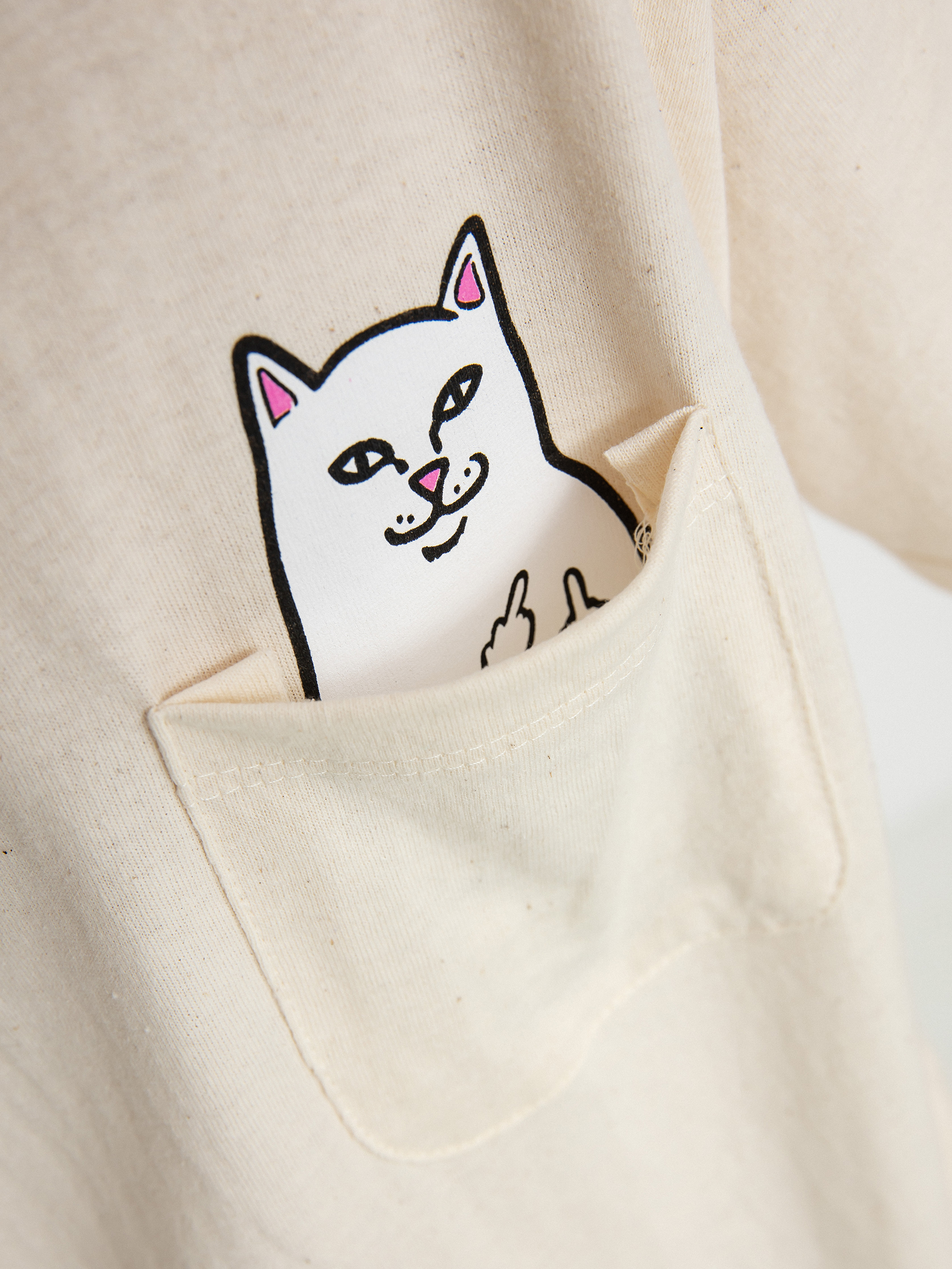 Тениска RipNDip Lord Nermal Pocket (natural)
