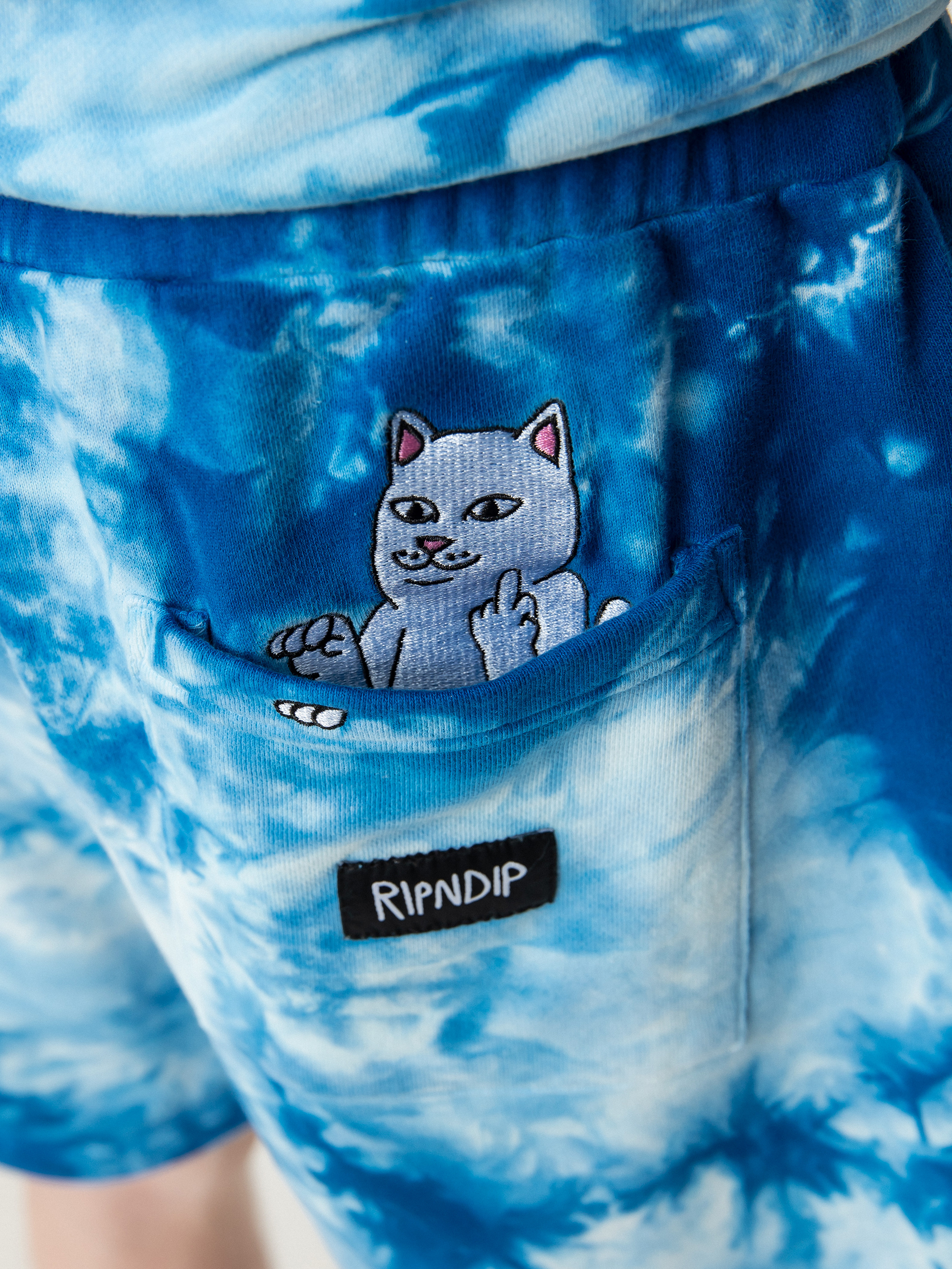 Къси панталони RipNDip Ripntail (blue acid wash)
