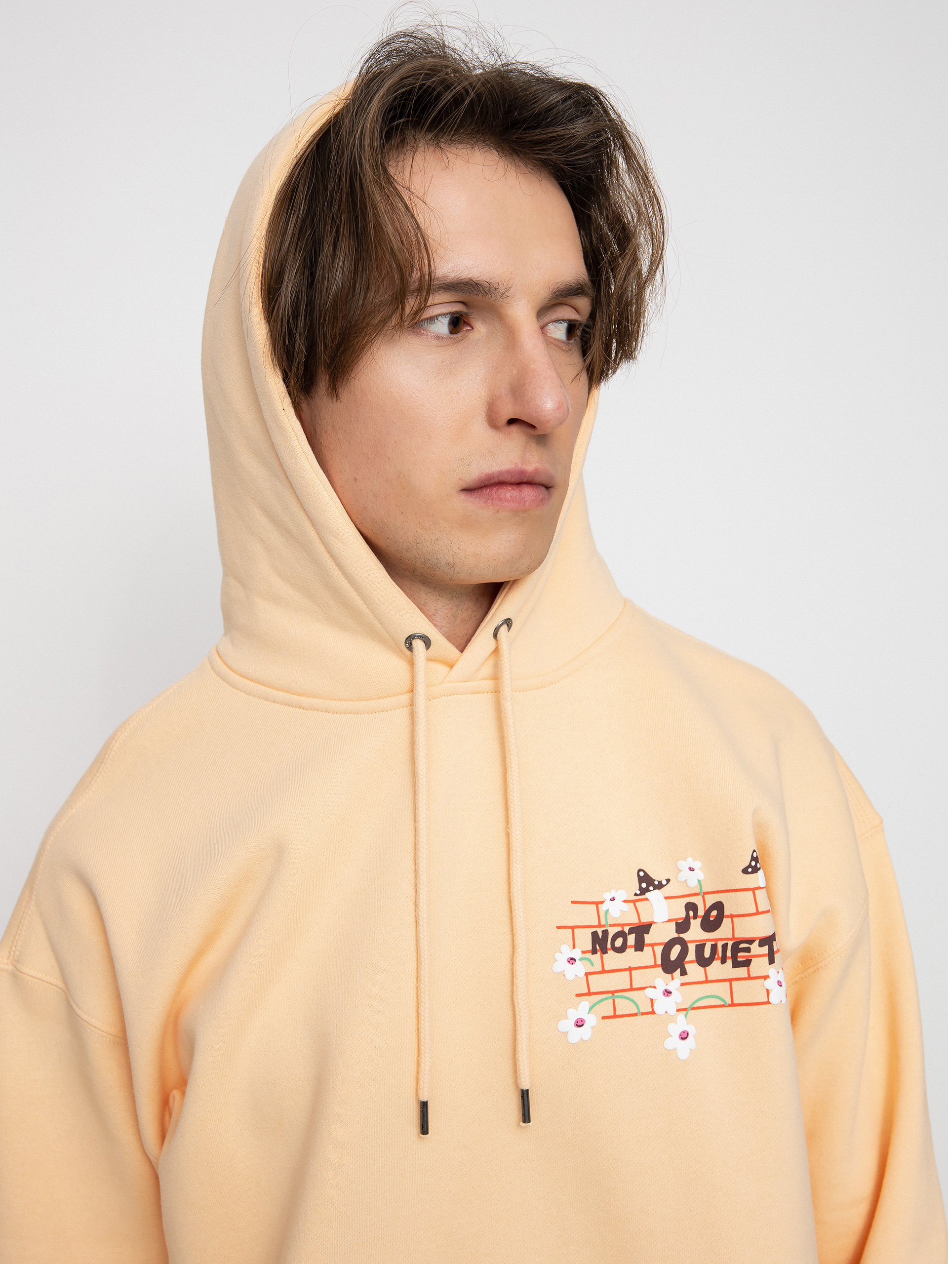 Суитшърт с качулка Volcom Egle Zvirblyte HD (cream blush)