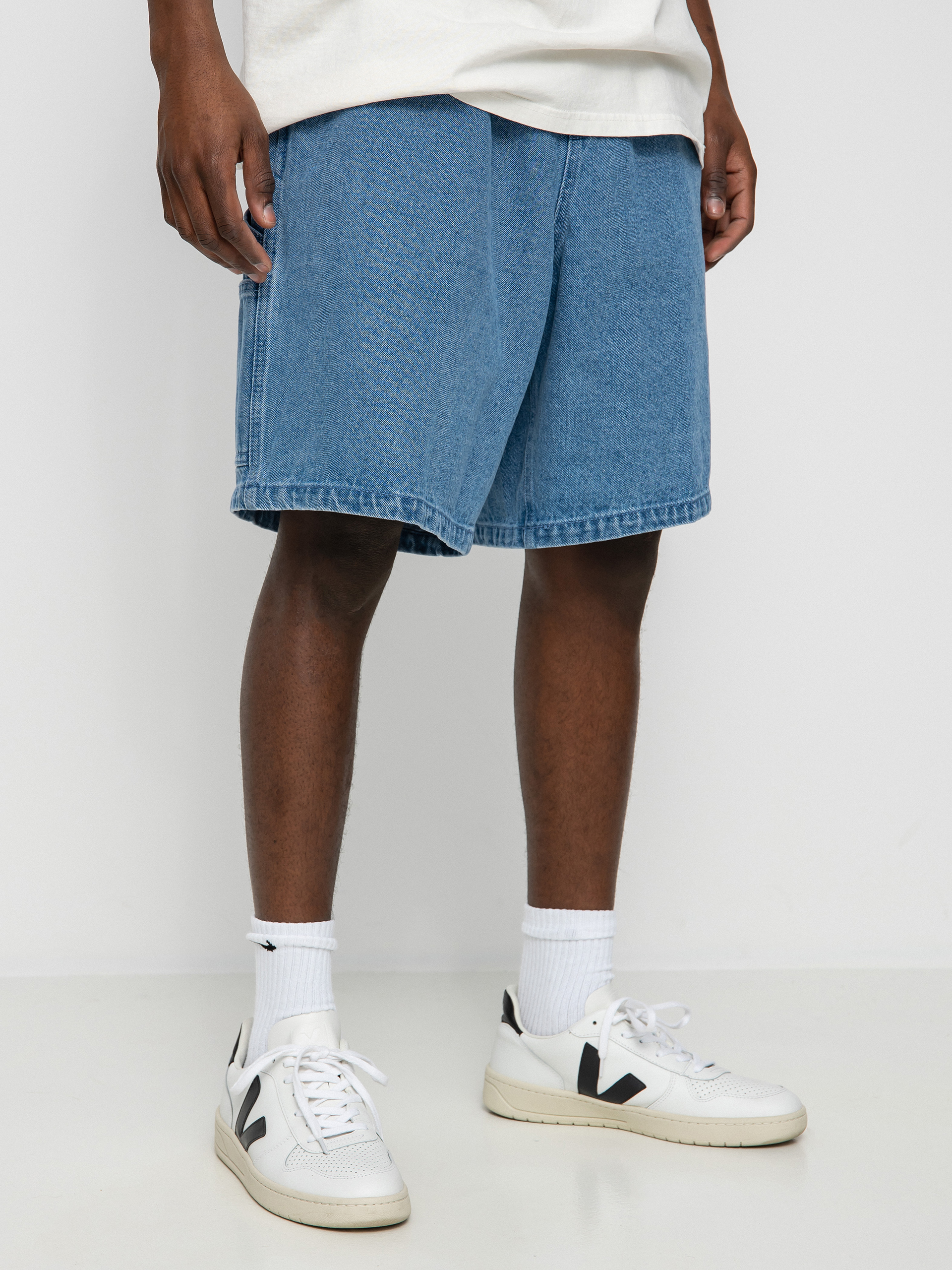 Къси панталони OBEY Easy Denim Carpenter (light indigo)