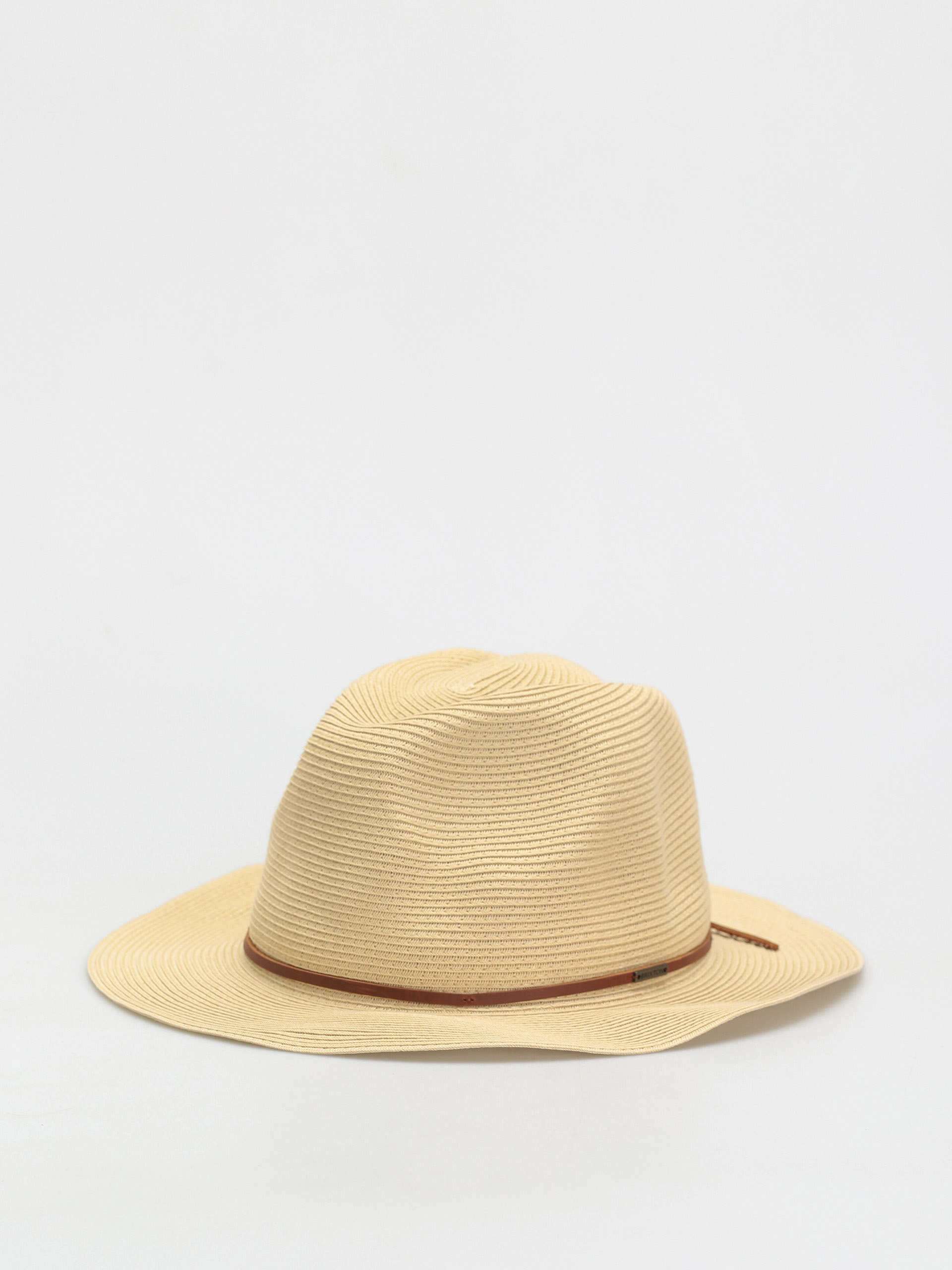 Шапка с периферия Brixton Wesley Straw Packable Fedora (tan)