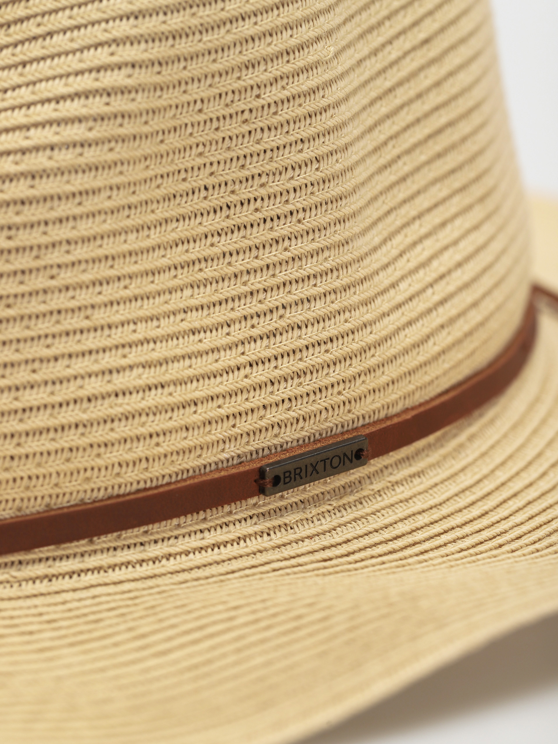 Шапка с периферия Brixton Wesley Straw Packable Fedora (tan)
