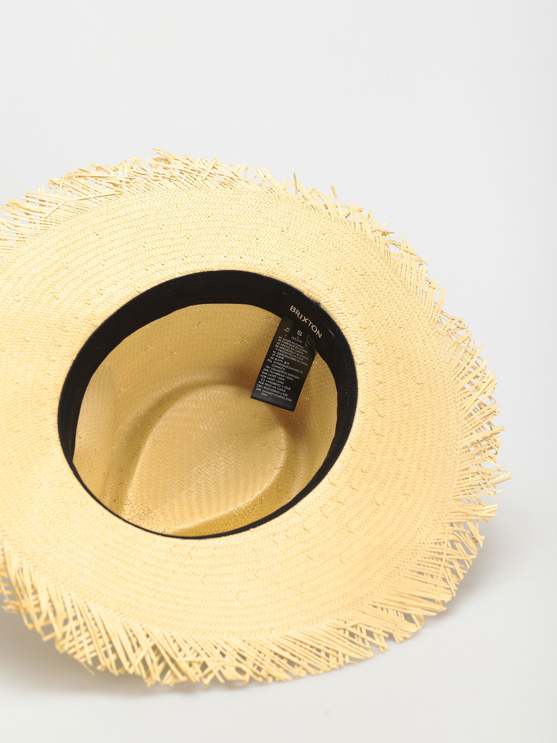 Шапка с периферия Brixton Jo Straw Frayed Fedora (honey)