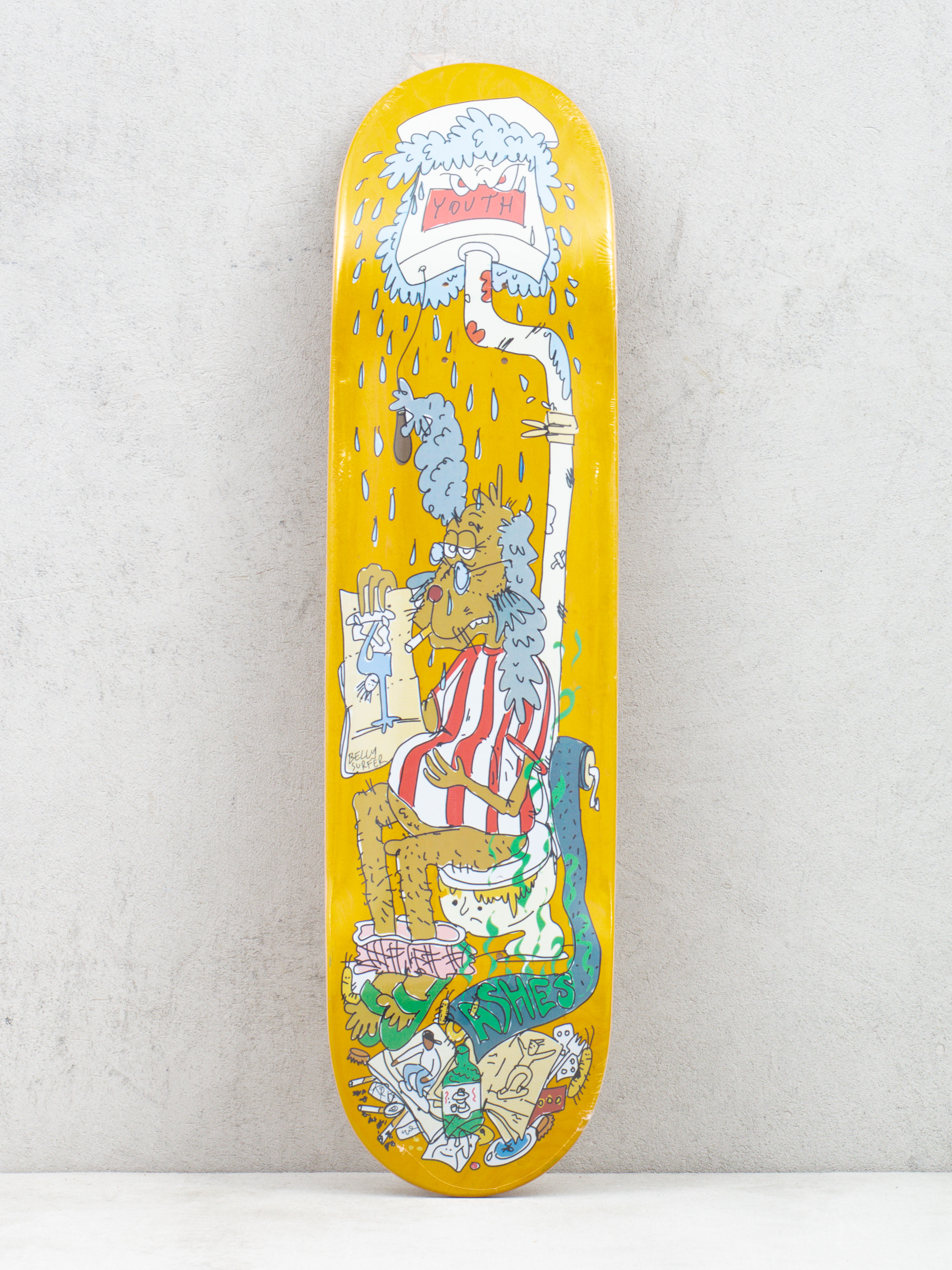 Дъска Youth Skateboards X Ashes Old Dog (yellow)