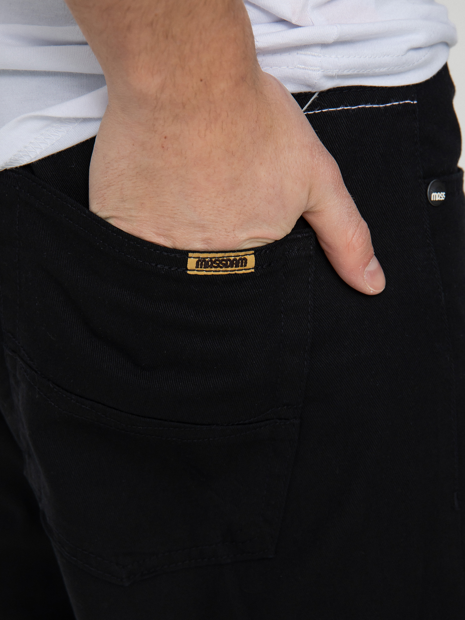 MassDnm Панталони Slang Baggy Fit (black)
