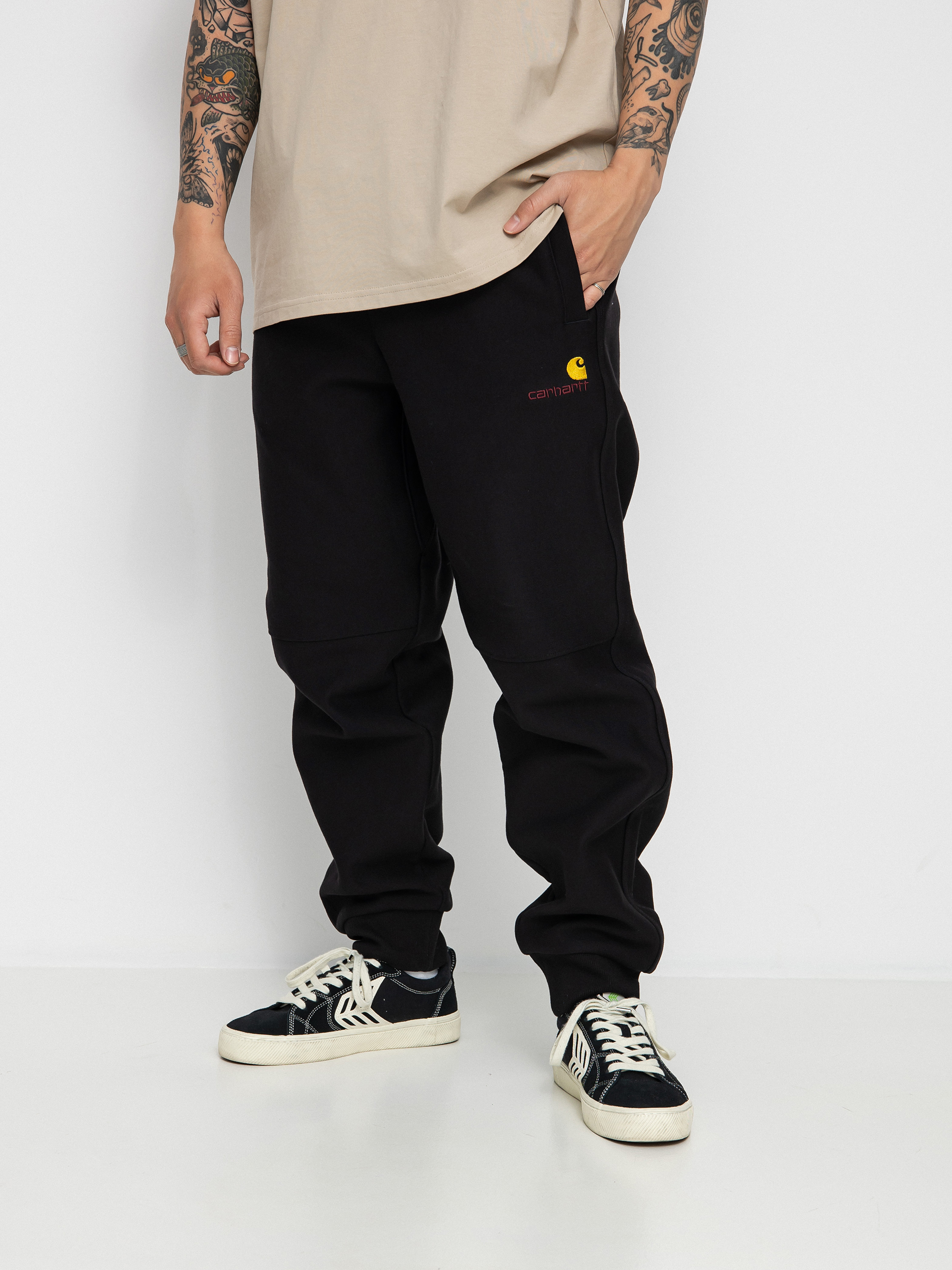 u041fu0430u043du0442u0430u043bu043eu043du0438 Carhartt WIP American Script Jogging (black)